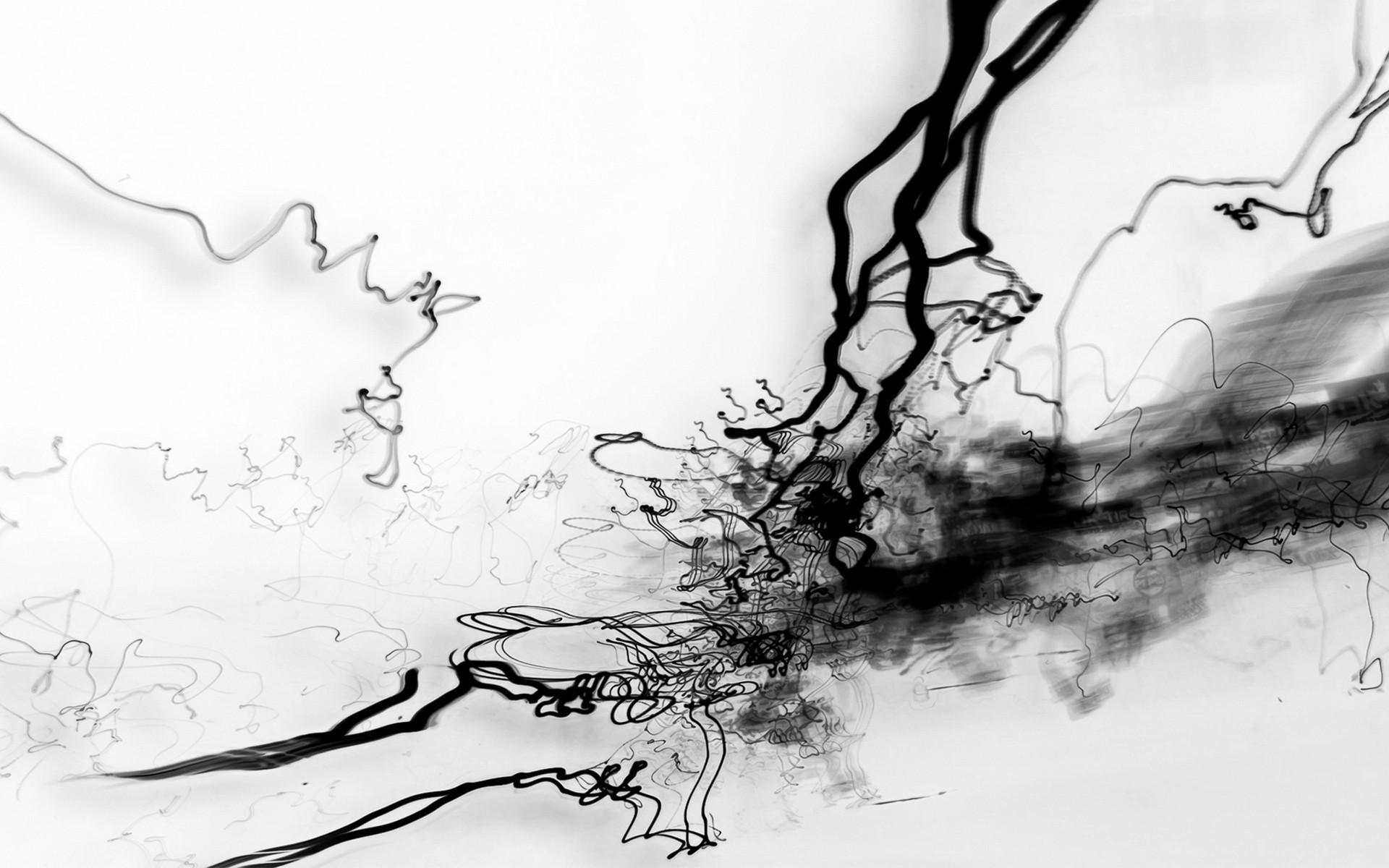 Abstract ink splashes wallpaper. PC