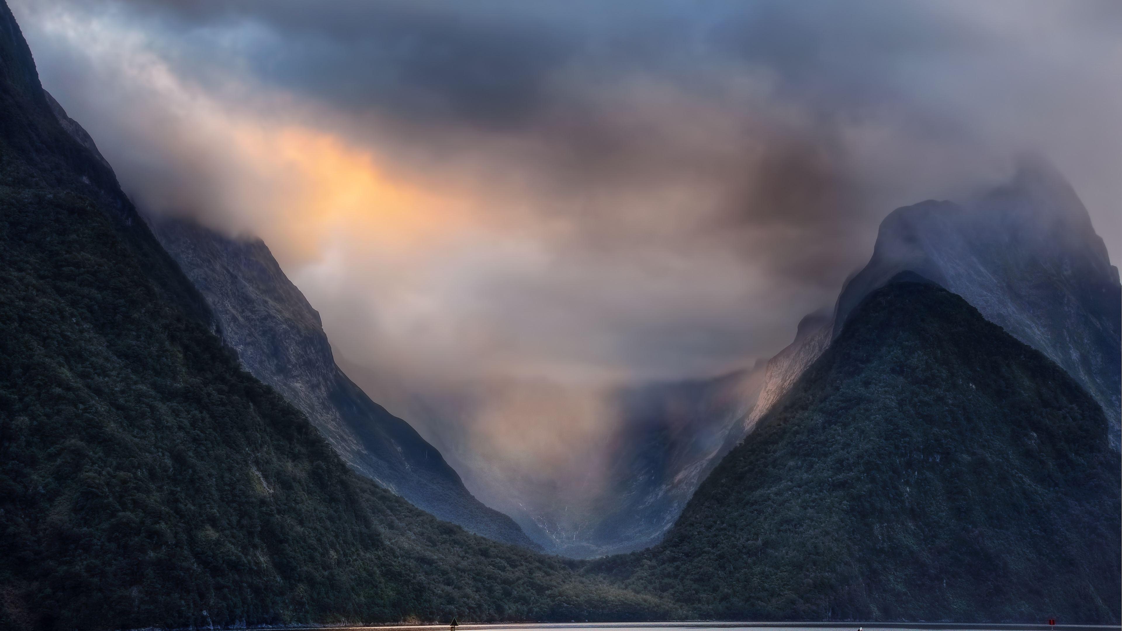 Wallpaper 4k Valley Milford Sound In New Zealand 4k 4k Wallpaper