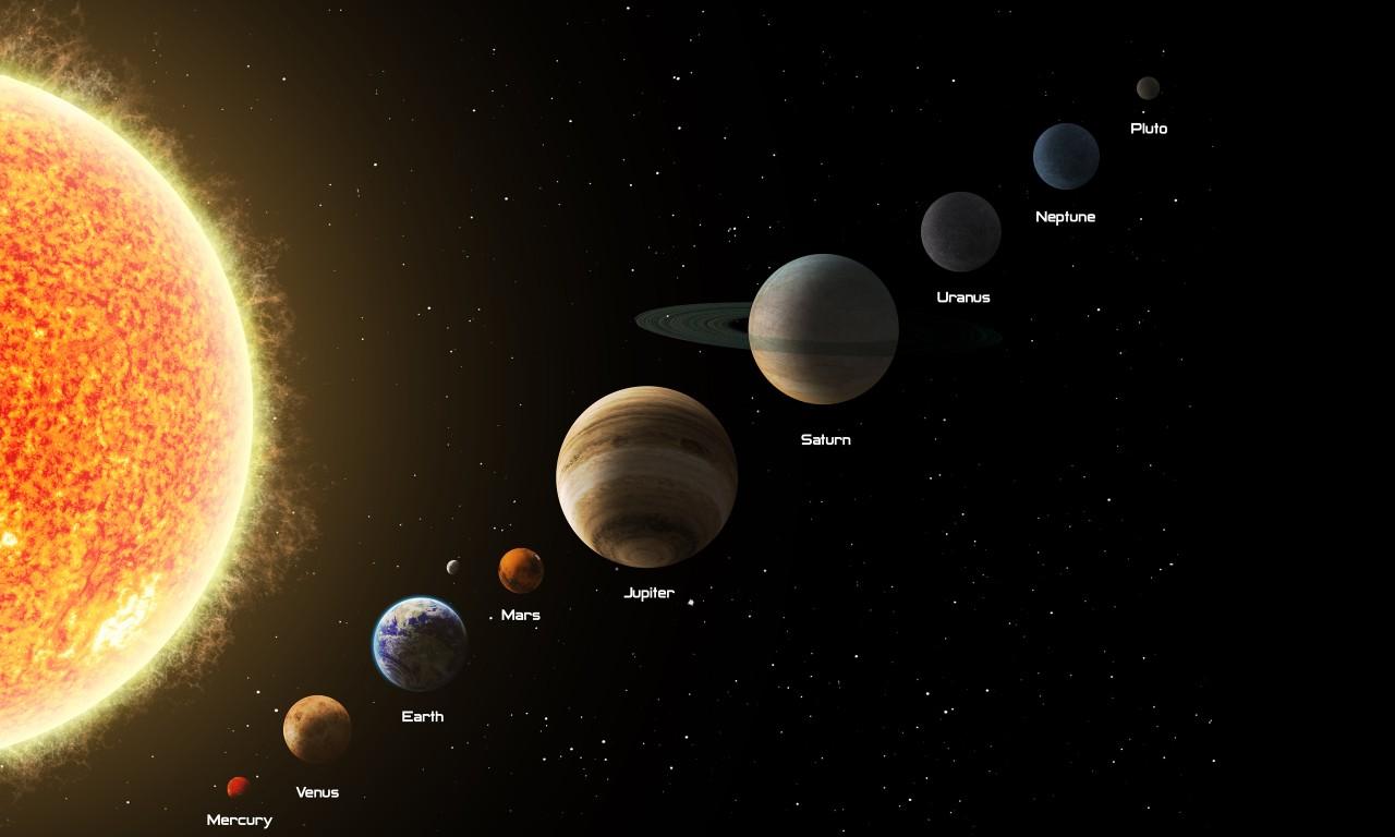 Download Wallpaper Jupiter, Saturn, Uranus, Neptune, Earth, Venus