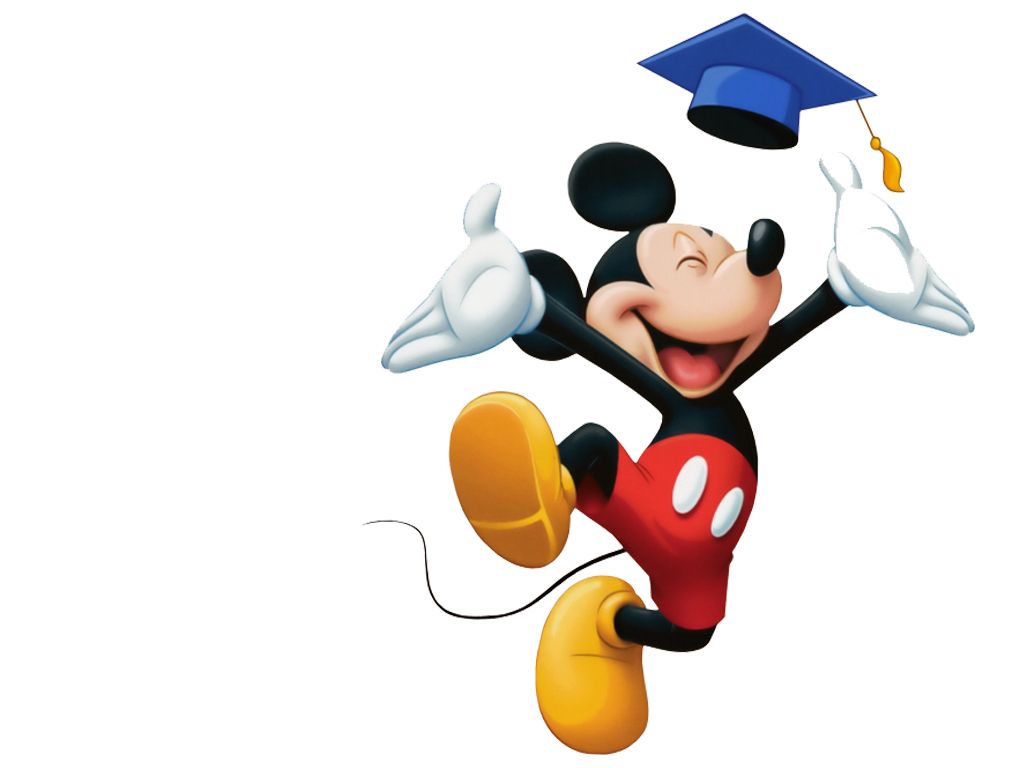 Mickey Mouse Graduation Image Wallpaper for Tablet
