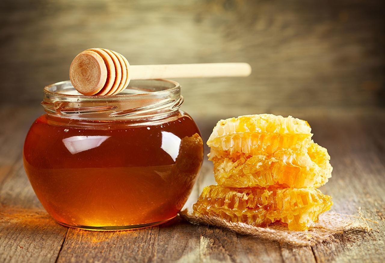 Wallpaper Honey Honeycomb Jar Food