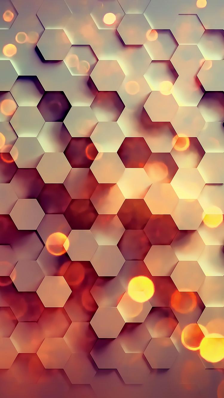 iPhone7 wallpaper. honey hexagon digital