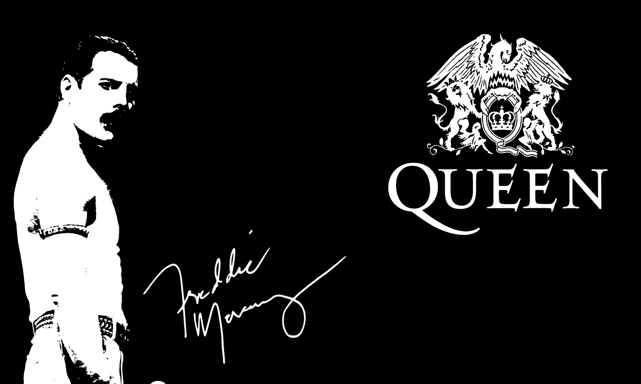 Queen Metal Crest Logo Classic Rock Freddie Mercury Music Band T Shirt  32771300 - Fearless Apparel