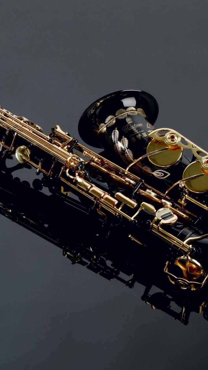 Download wallpaper 720x1280 instrument, saxophone, jazz samsung