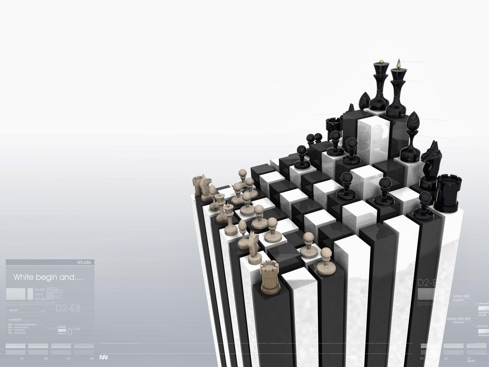 3D Chess Wallpaper