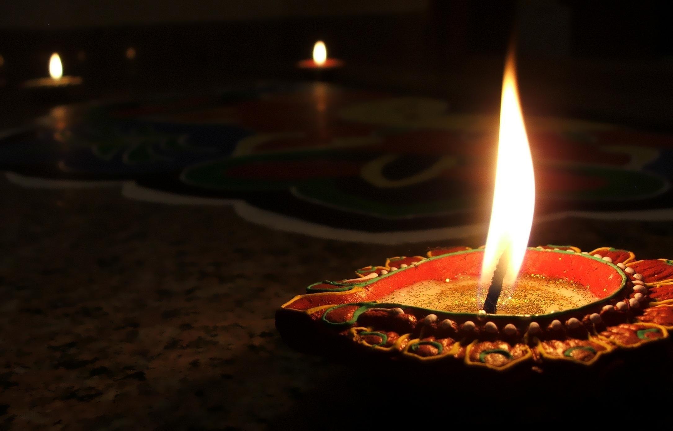 Beautiful Lamp on Indian Festival Deepavali