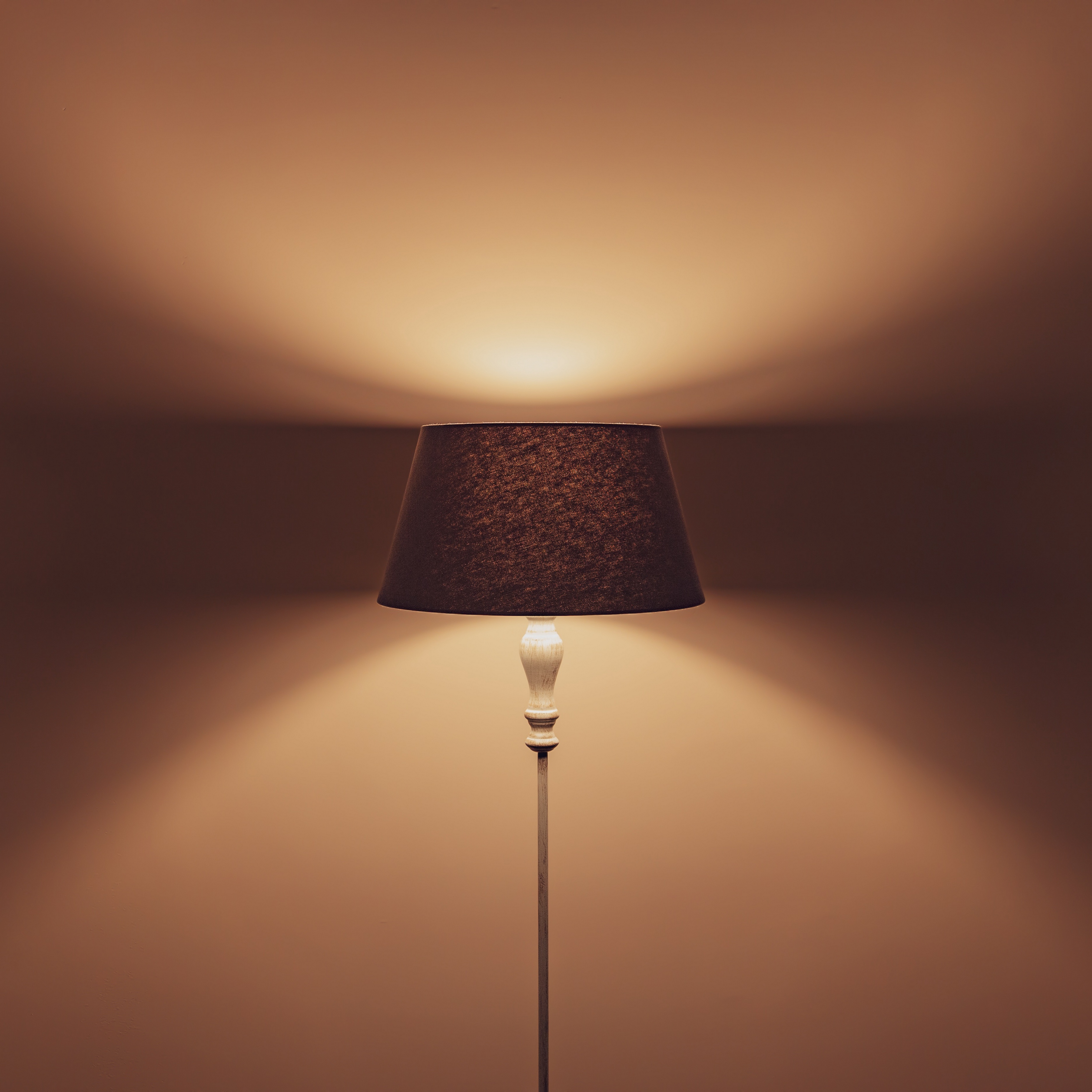 Download wallpaper 3415x3415 lamp, floor lamp, lampshade, lighting