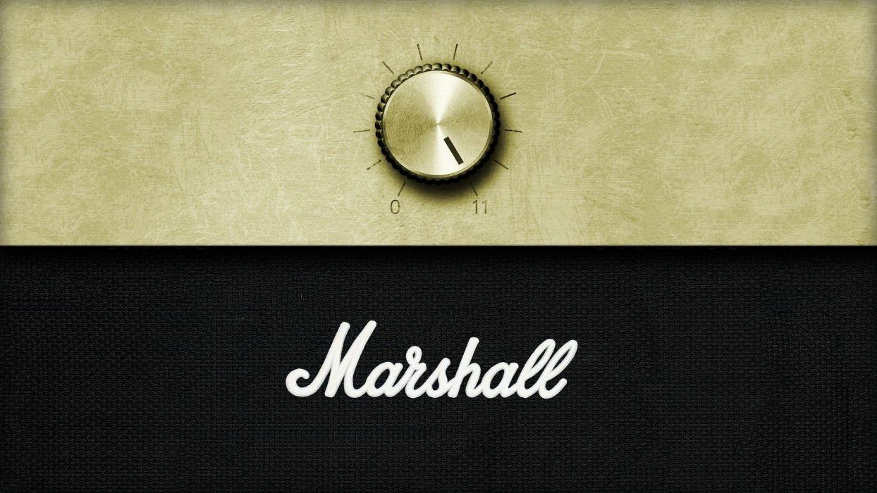 Minimalistic music sound marshall amplifiers volume wallpaper
