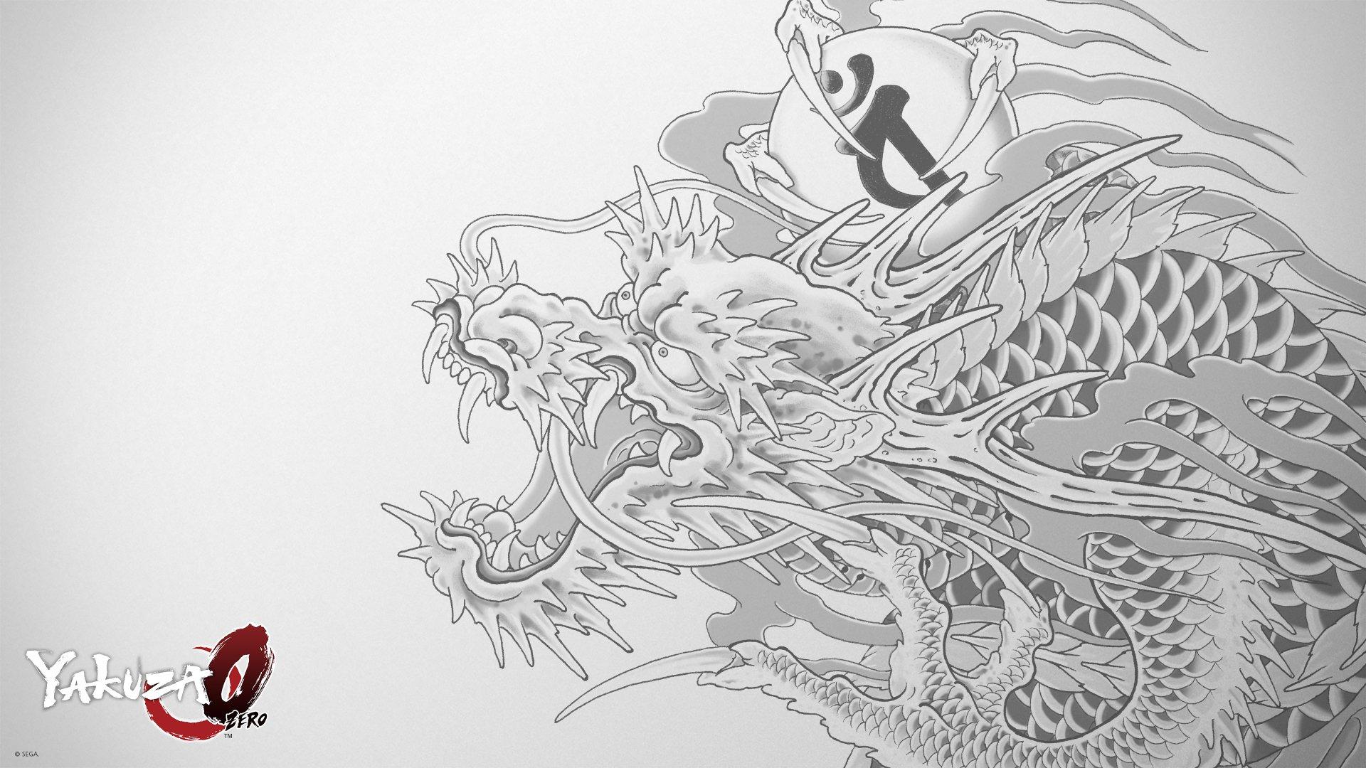 Yakuza tatoo. Wallpaper from Yakuza 0