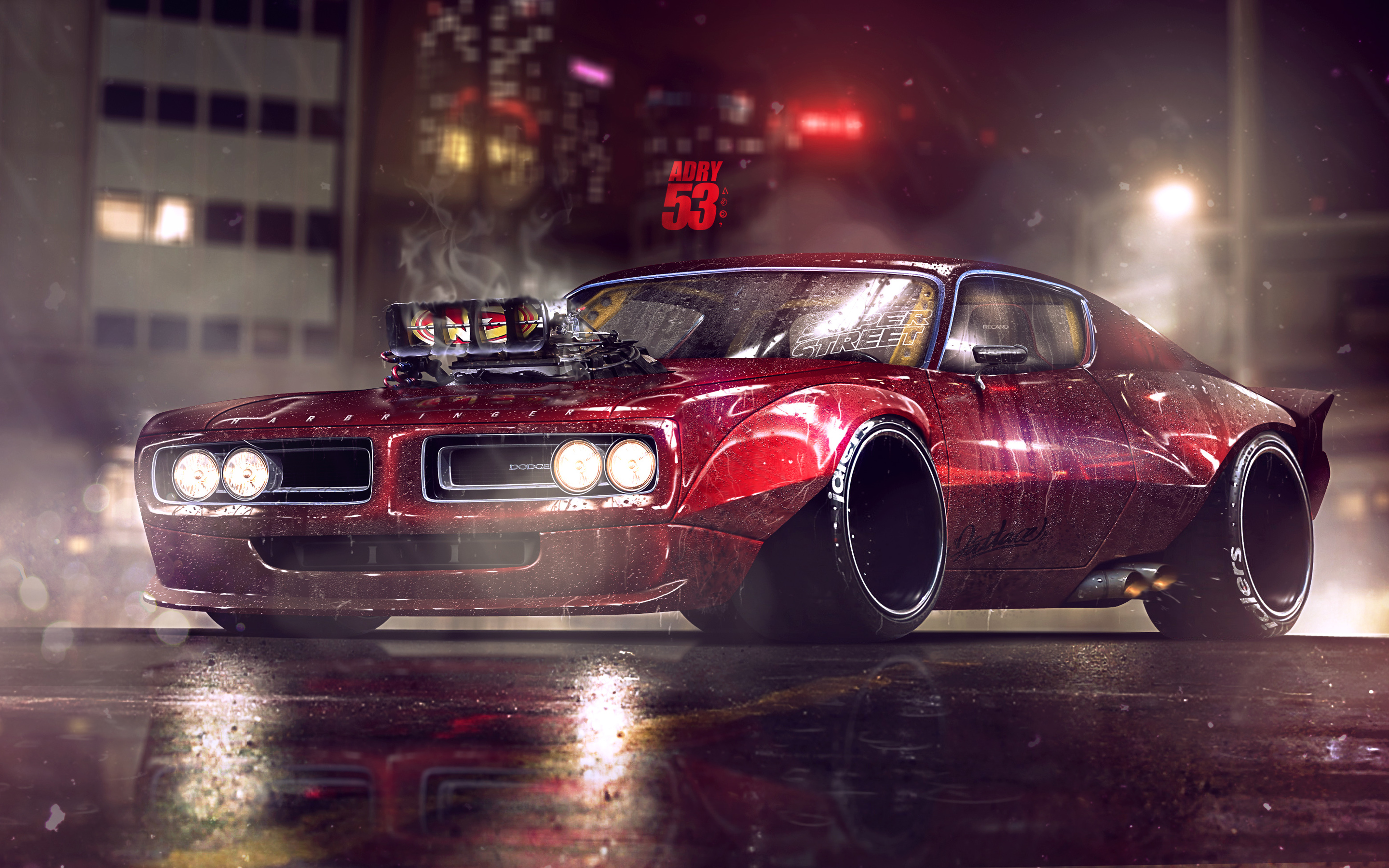Wallpaper Pontiac GTO, Car, Red, Vehicle, Drift Desktop Picture