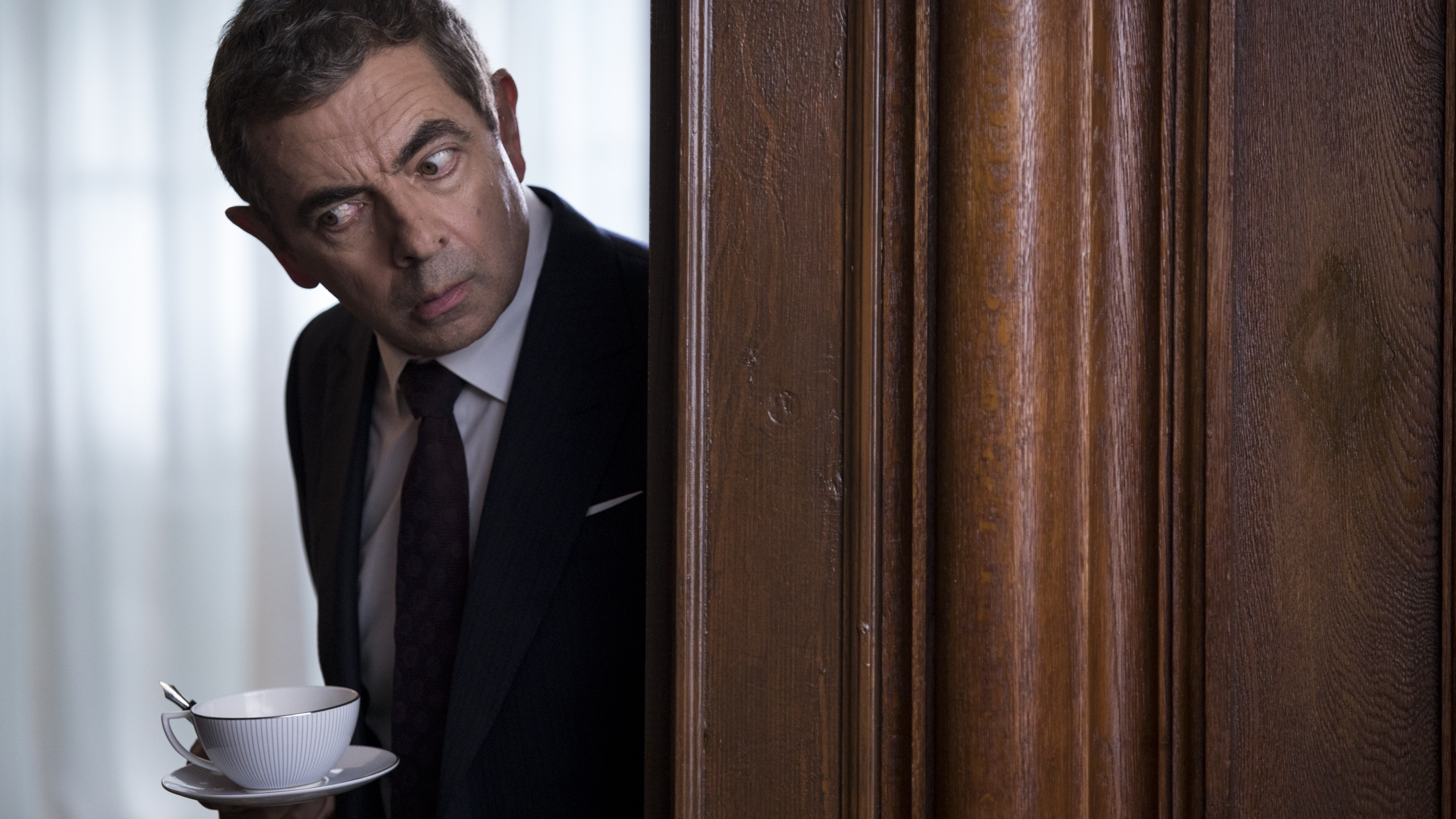 Wallpaper Johnny English Strikes Again, Rowan Atkinson, 4k, Movies