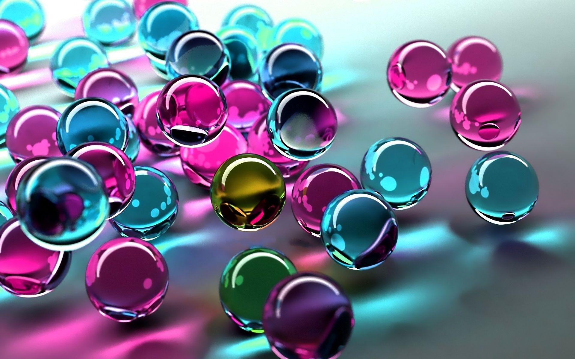 Download A captivating view of colorful 3D transparent balls Wallpaper   Wallpaperscom
