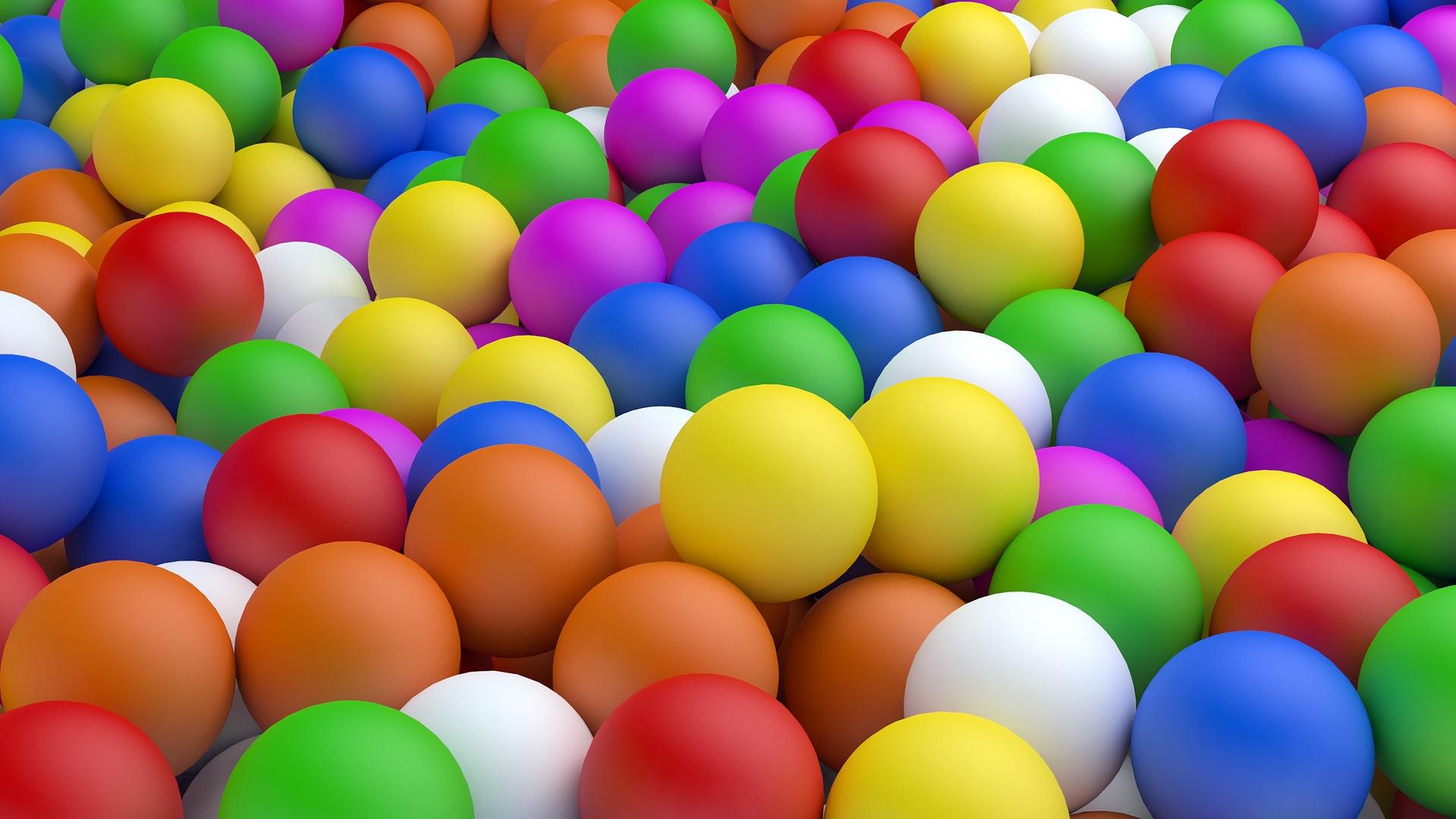 Download wallpaper 1920x1080 balls, colorful, ball full hd, hdtv