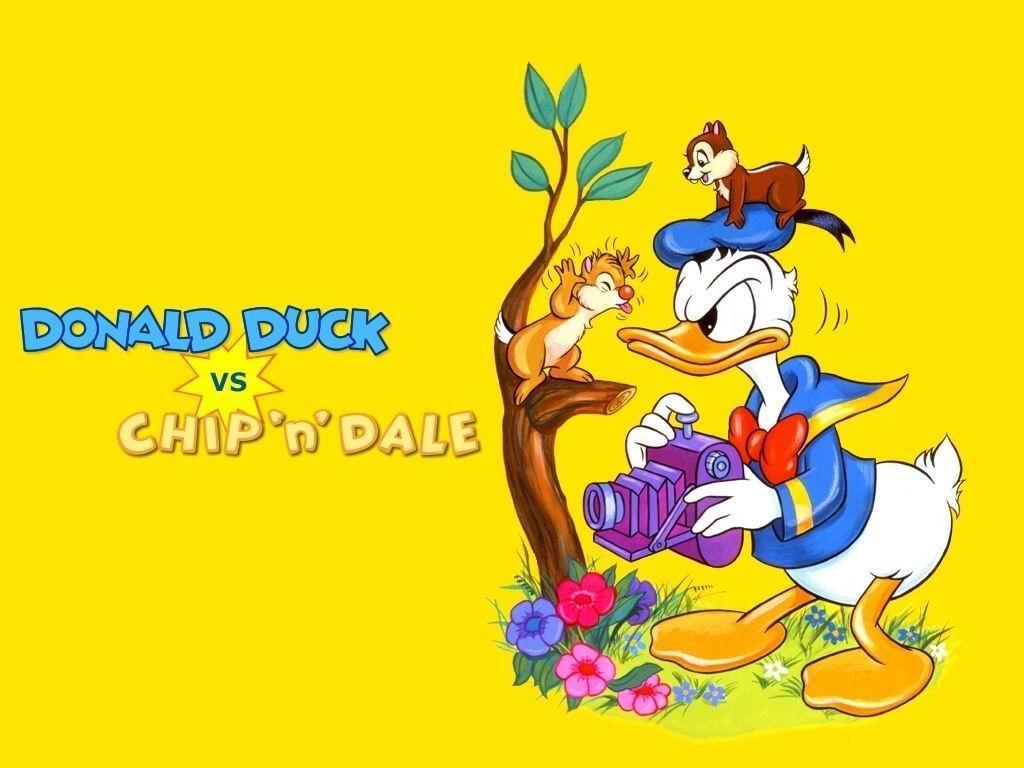 Wallpaper Disney Donald Duck Chip 'n Dale Cartoons