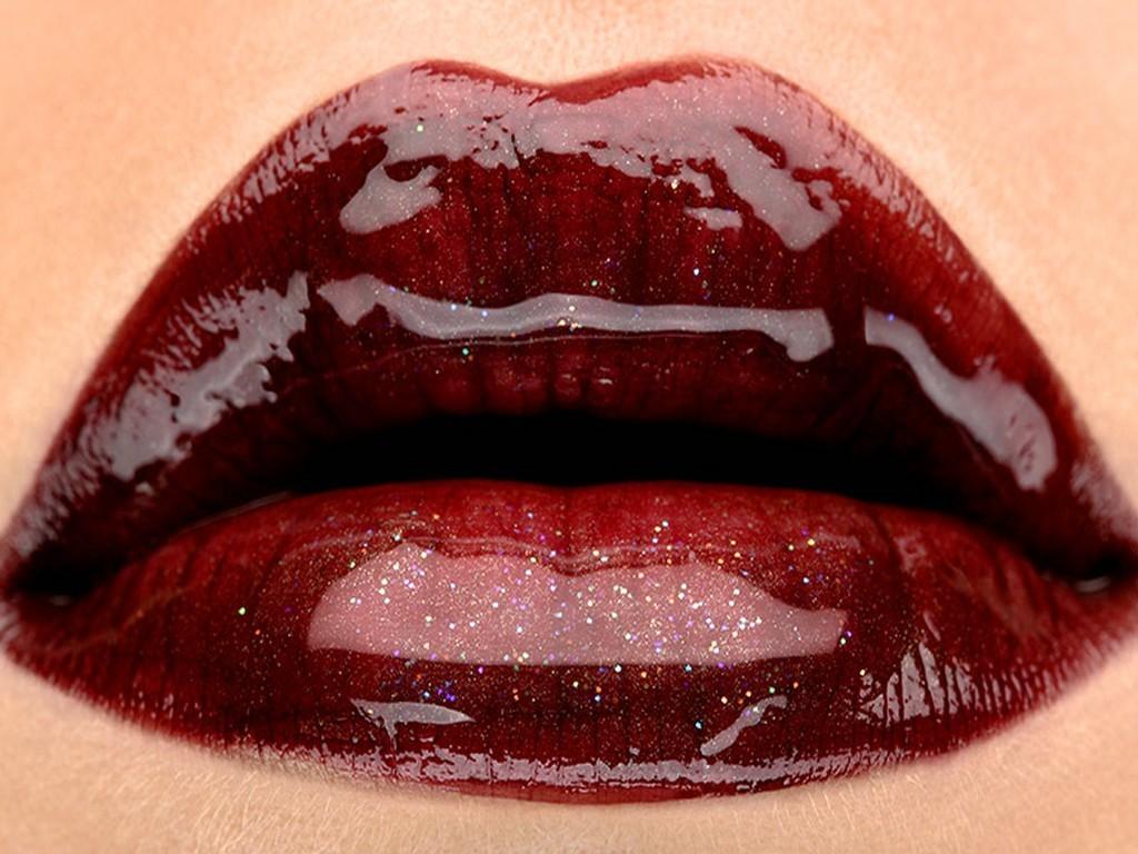 Lips image Red shining lips HD wallpaper and background photo