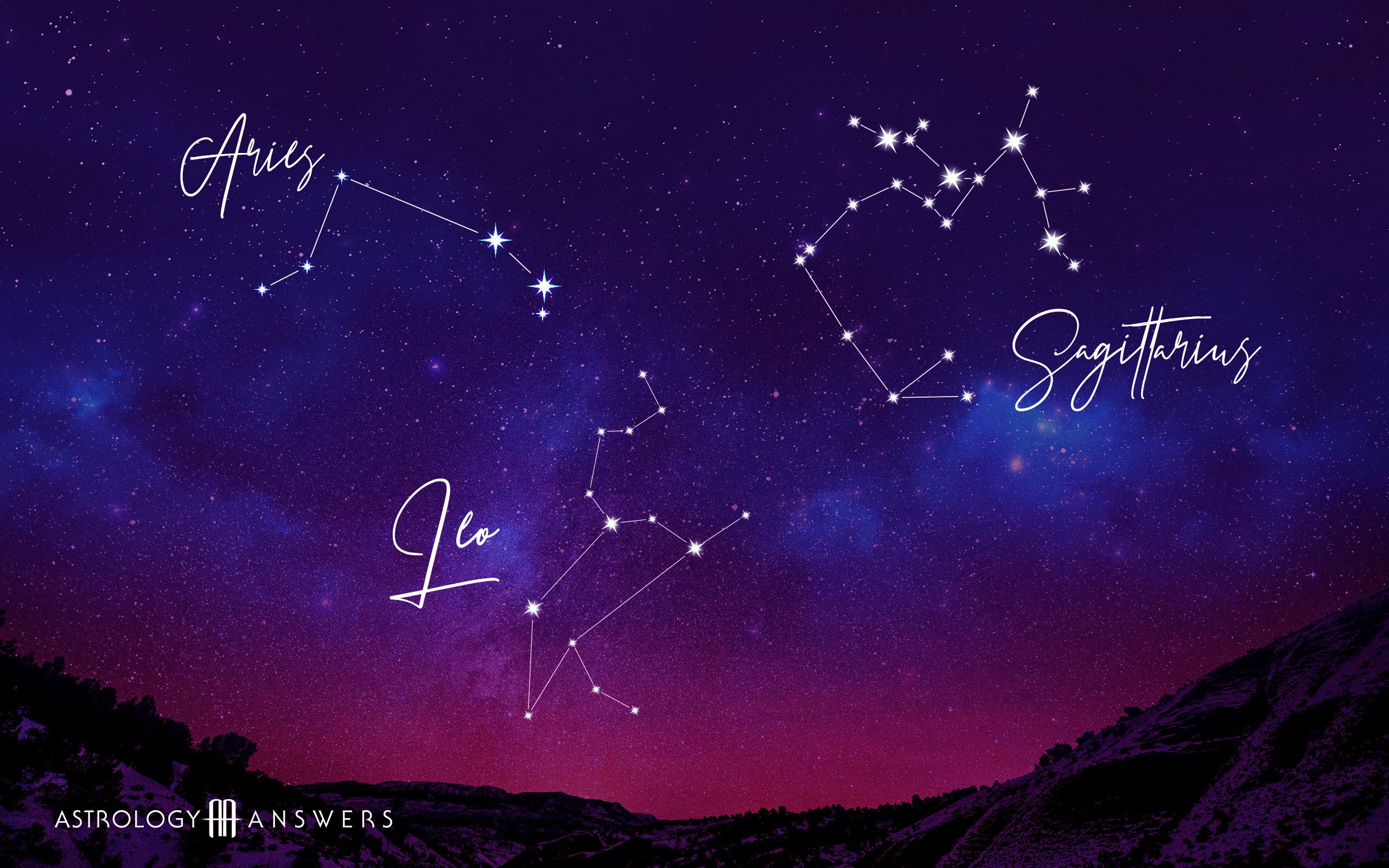 The Mythology of the Zodiac: The Fire Constellations (Free Wallpaper!)