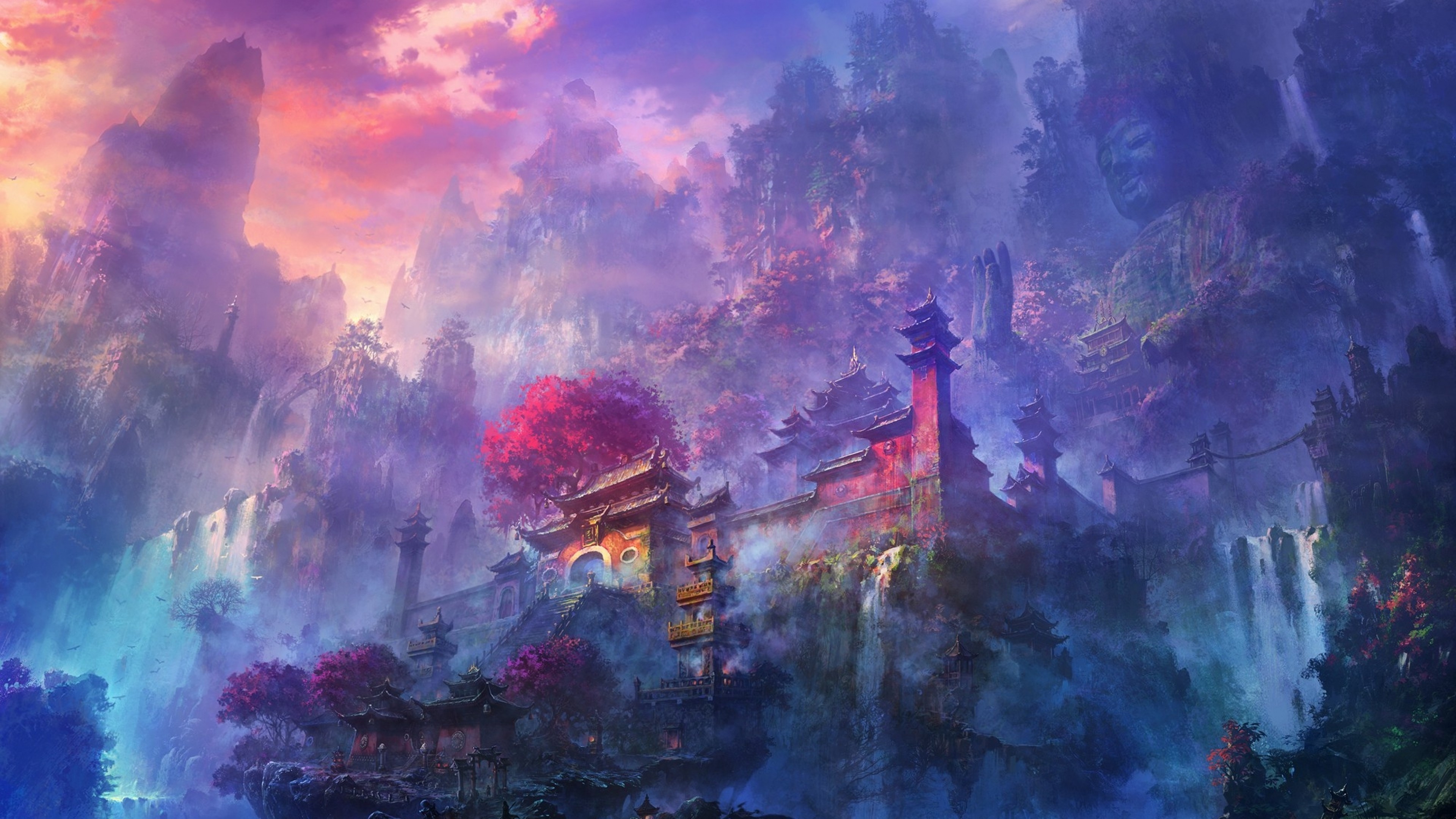 Shaolin Temple by Shuxing Li. [3840 X 2160]