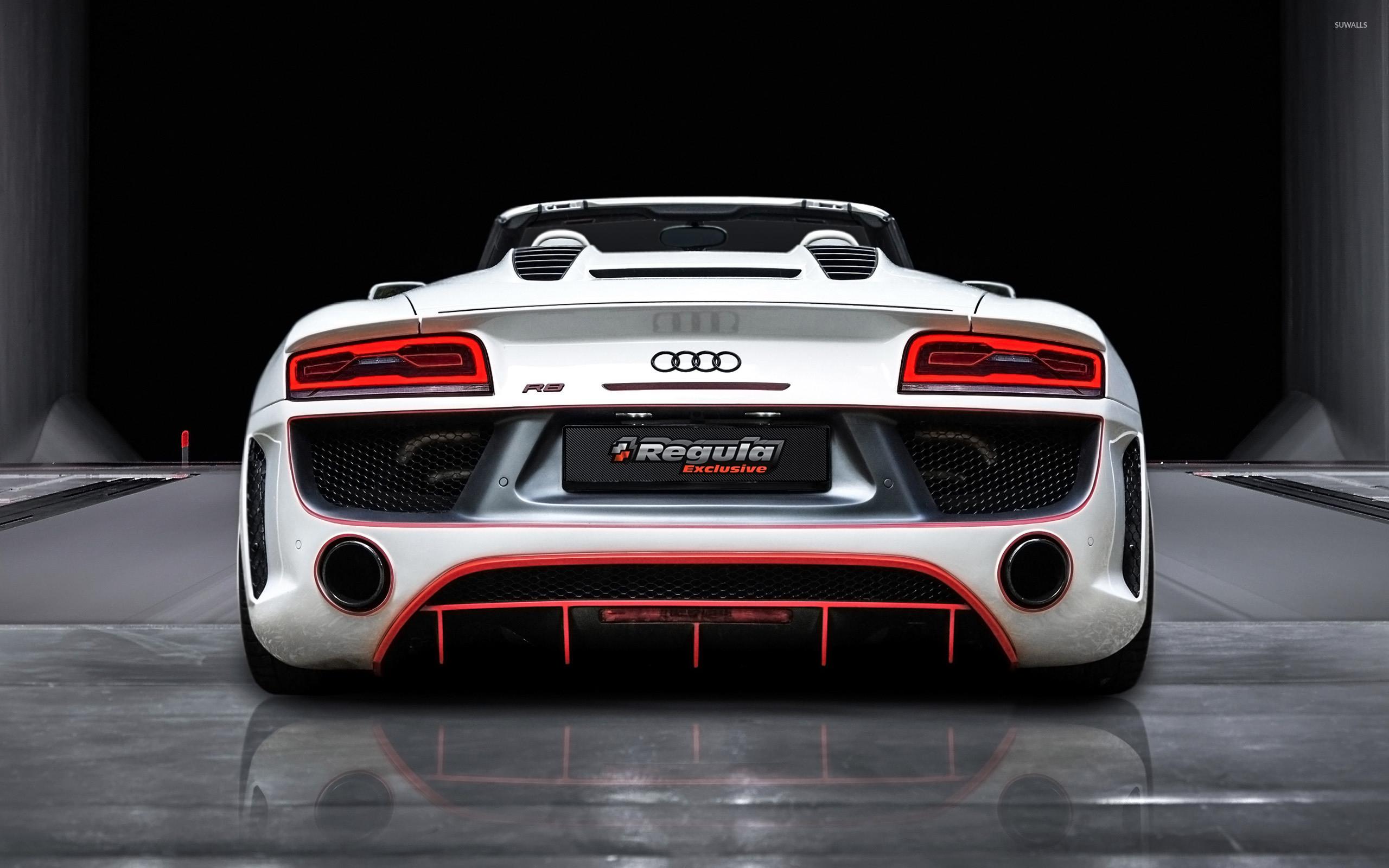 audi r8 spyder white wallpaper