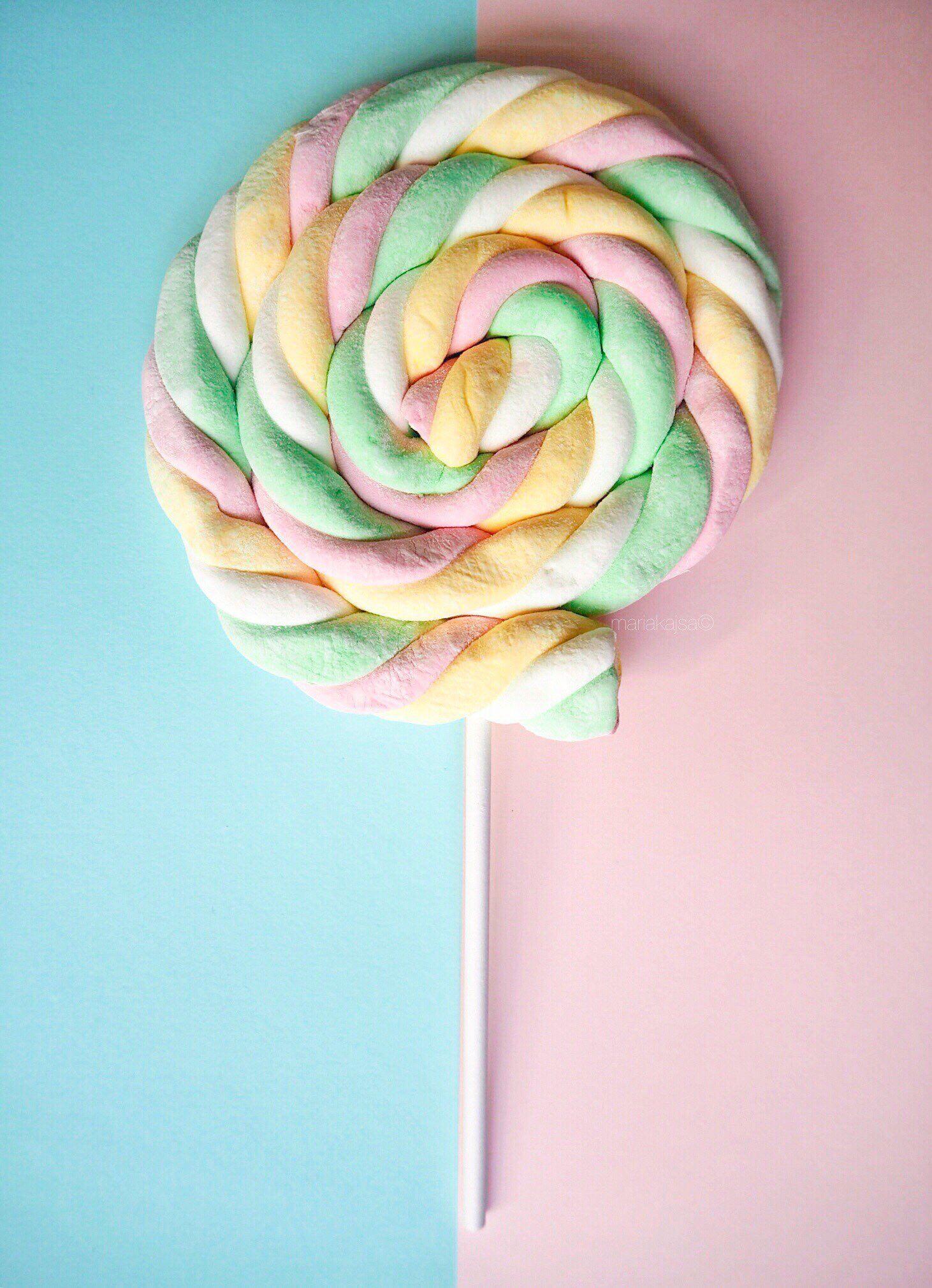 iPhone and Android Wallpaper: Pastel Candy Lollipop Wallpaper