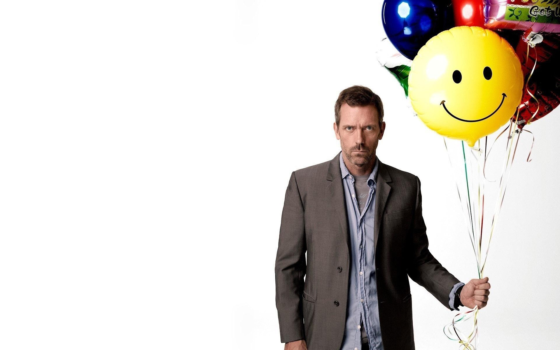 Dr. Gregory House with colorful balloons M.D. wallpaper Show wallpaper