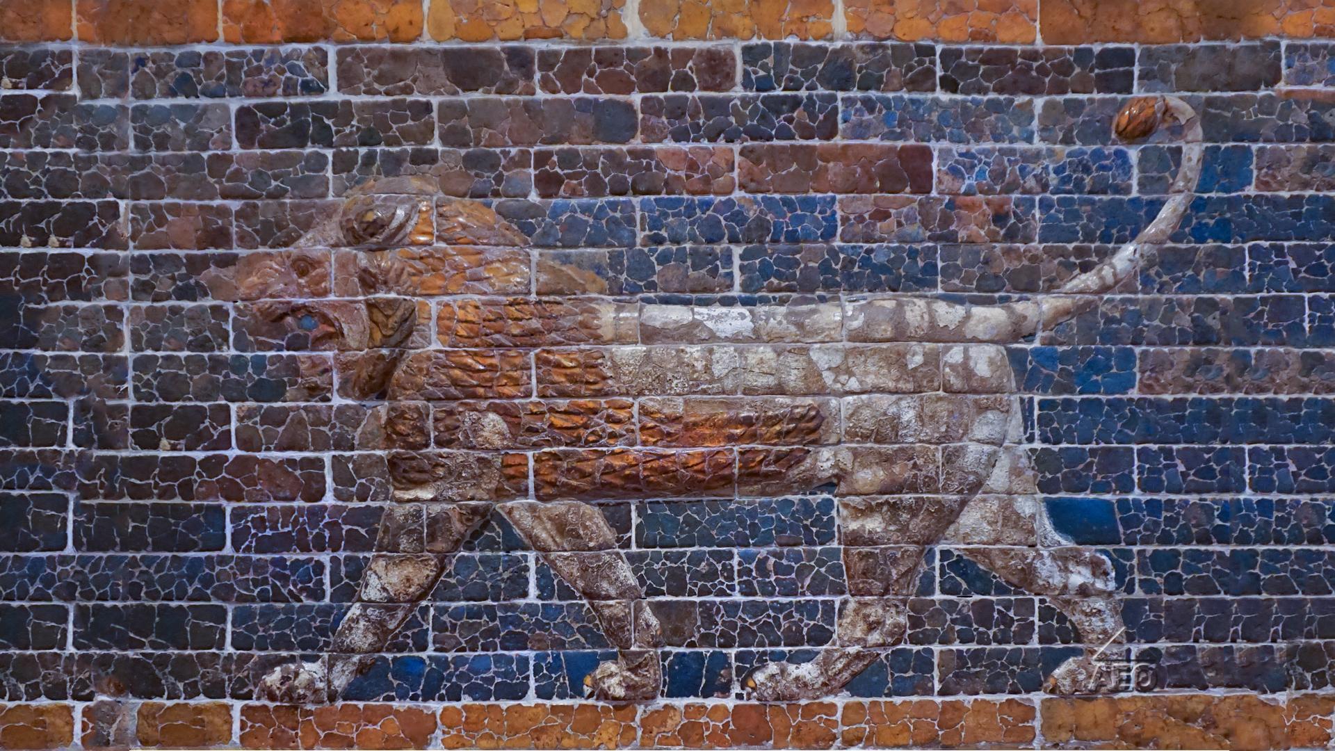 Wallpaper, mesopotamia, lion, culture, ancient, wall, artwork