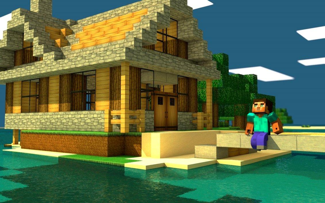 Minecraft House Wallpapers Wallpaper Cave