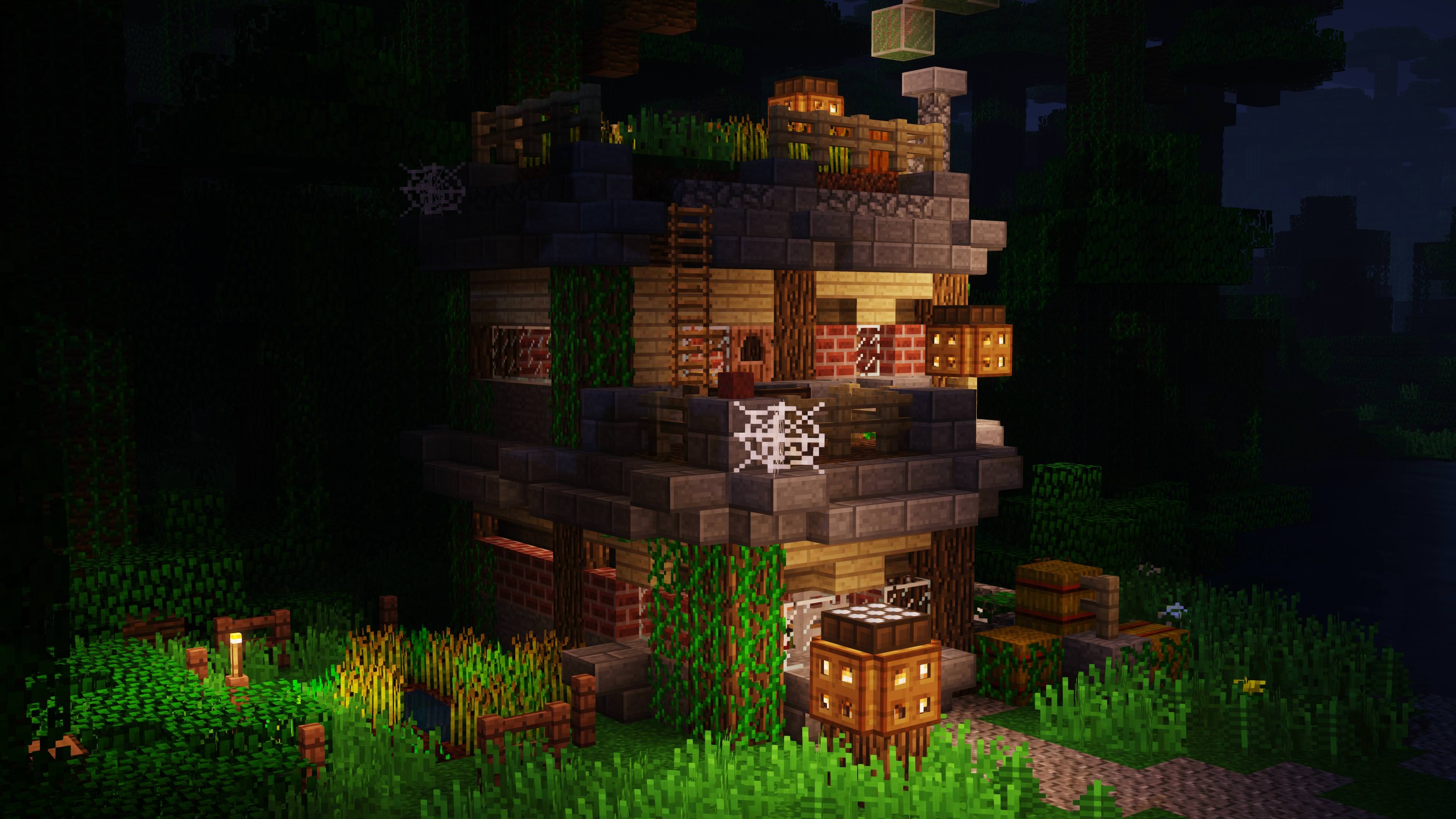 Minecraft House Wallpapers Wallpaper Cave