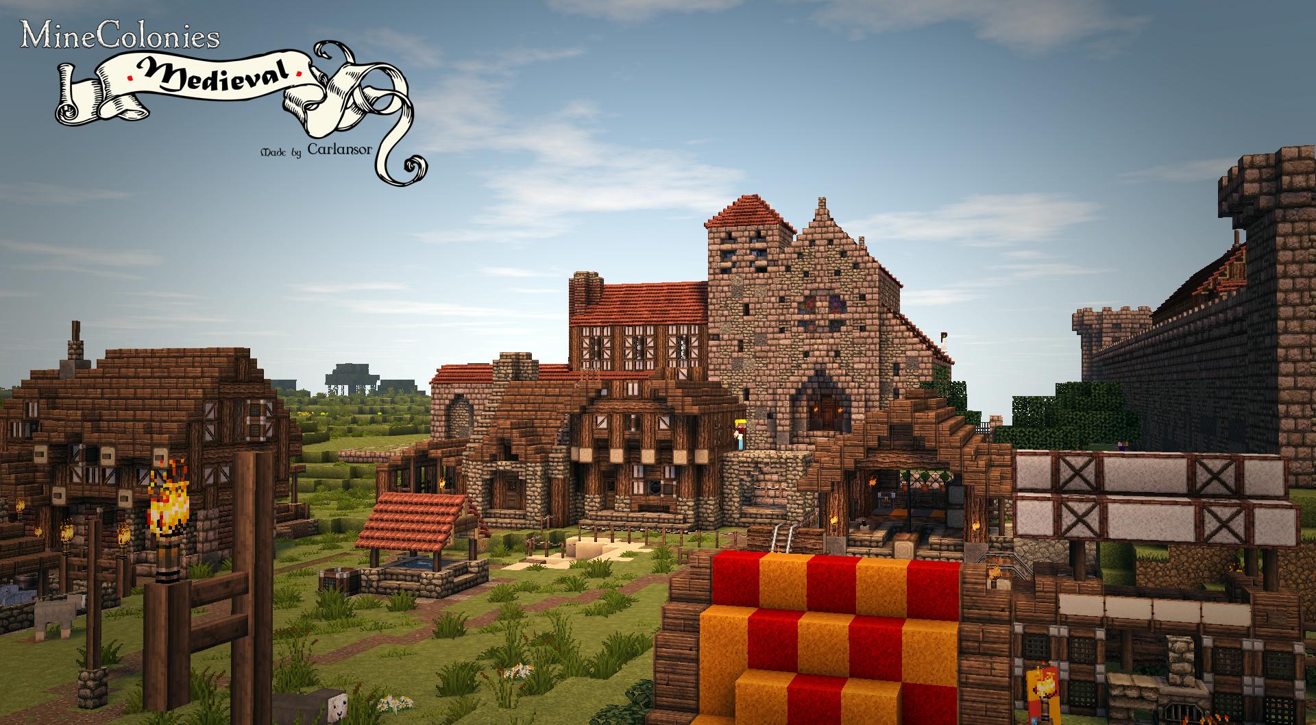 Minecraft Minecolonies: Medieval Wallpaper