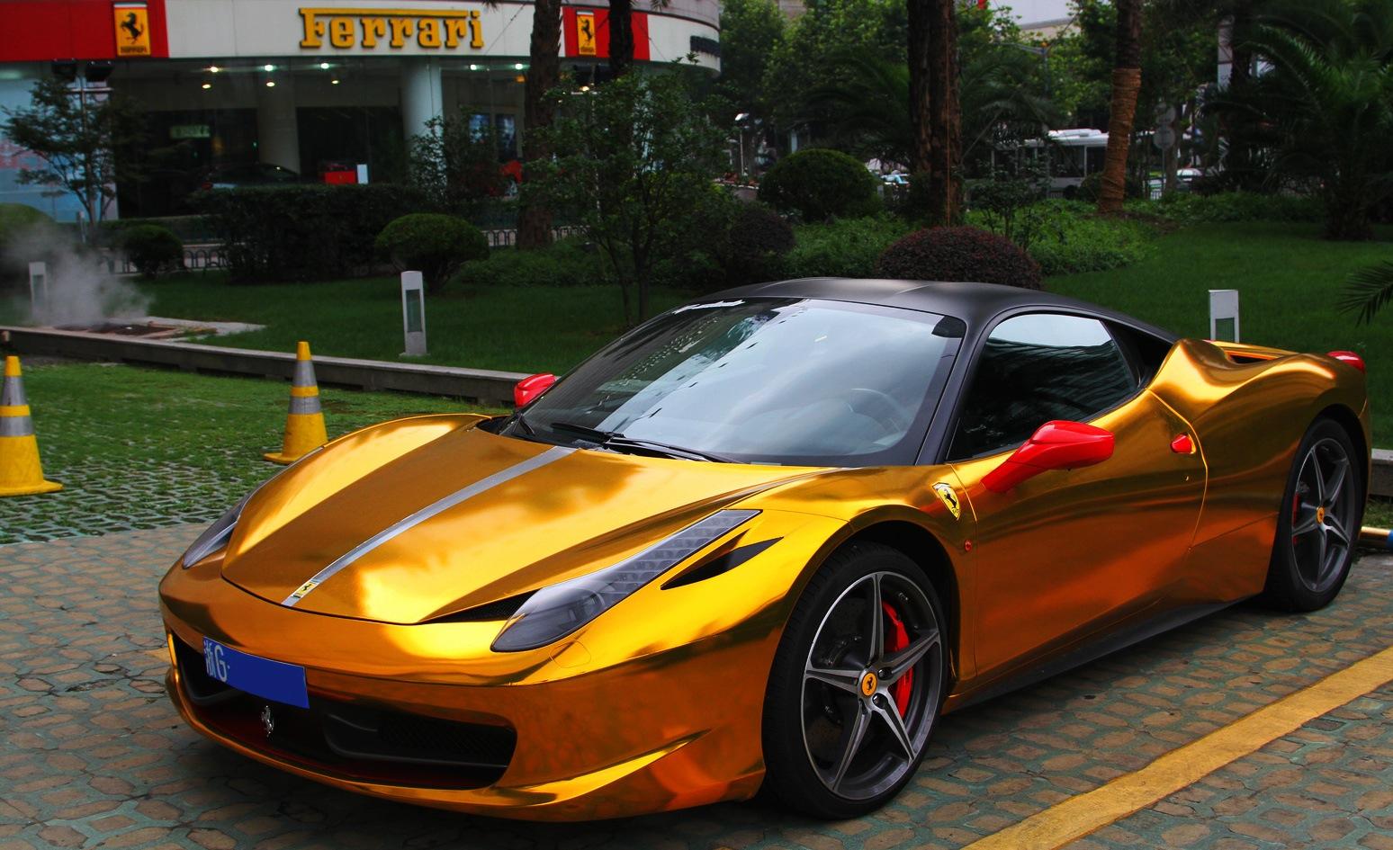 Cool Gold Ferrari