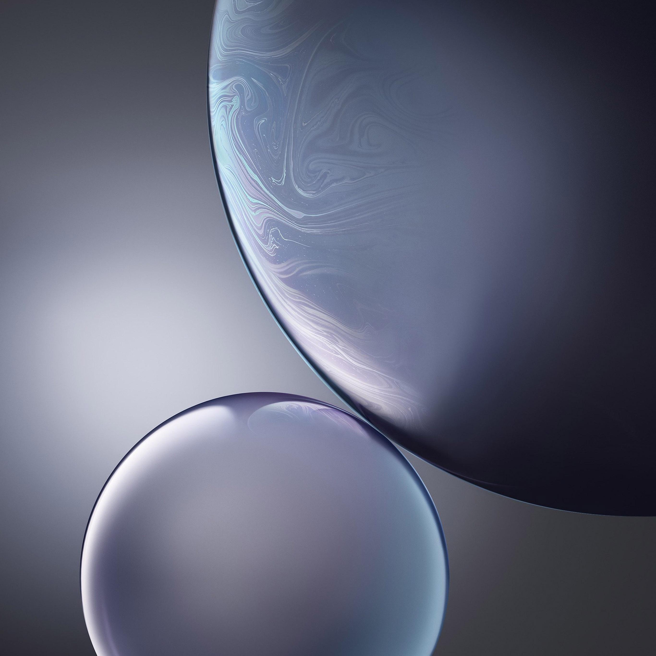 Gray Apple Iphone Xs Max Official Art Bubble Wallpaper