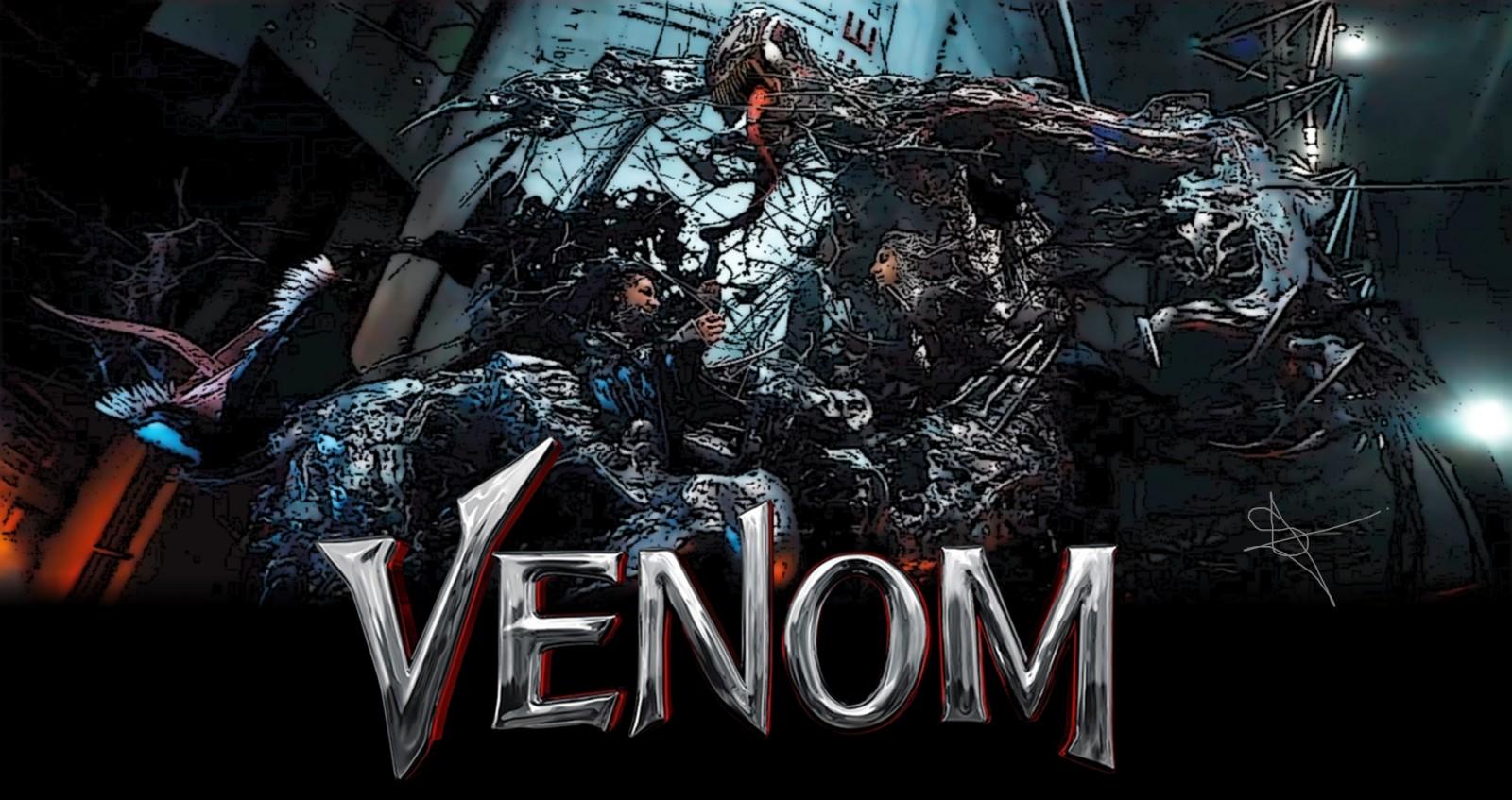 Wallpaper, Venom, Sony, riot, symbiote, teeth, Tom Hardy 2040x1080