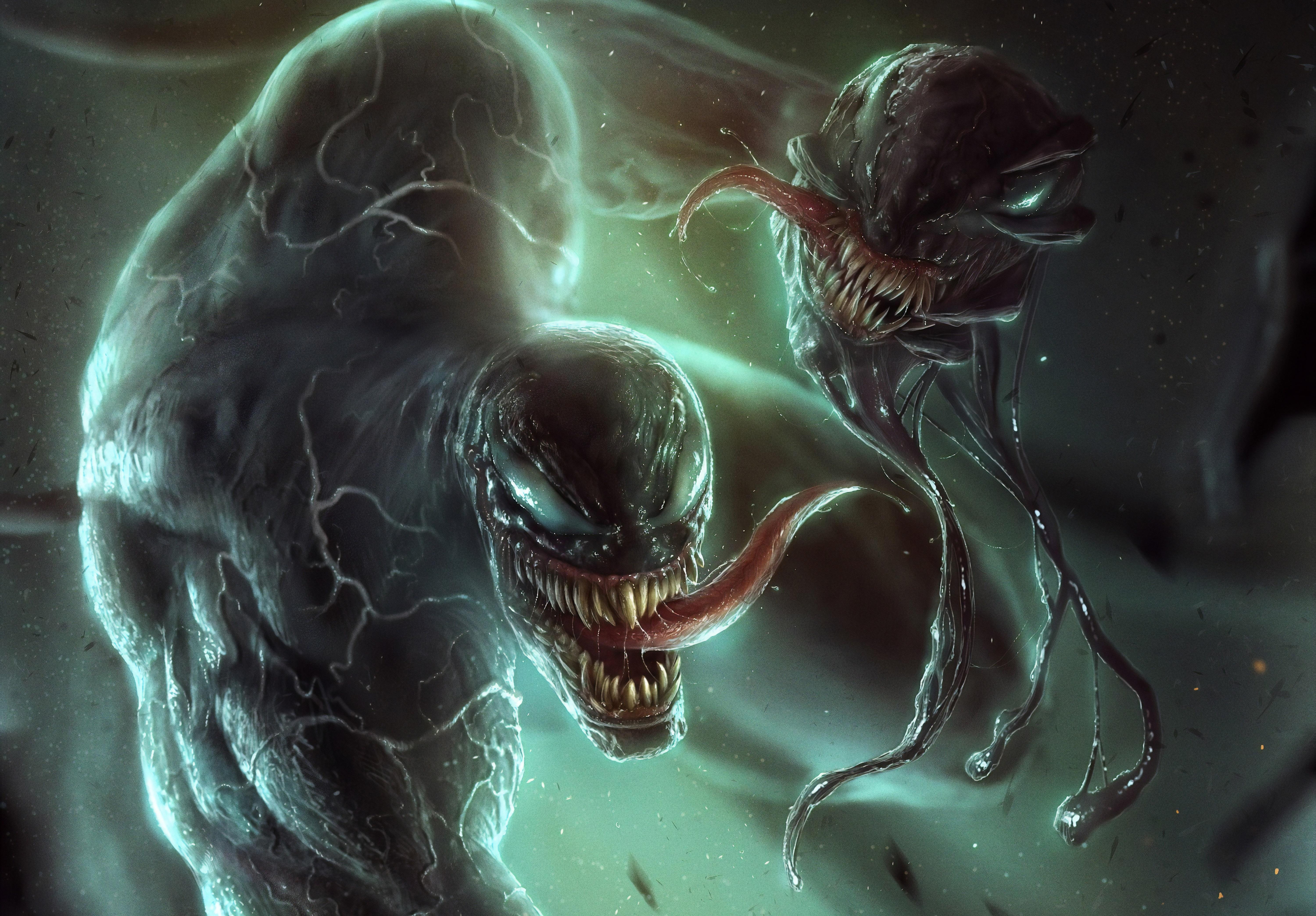 Venom vs Riot 5k Retina Ultra HD Wallpaper