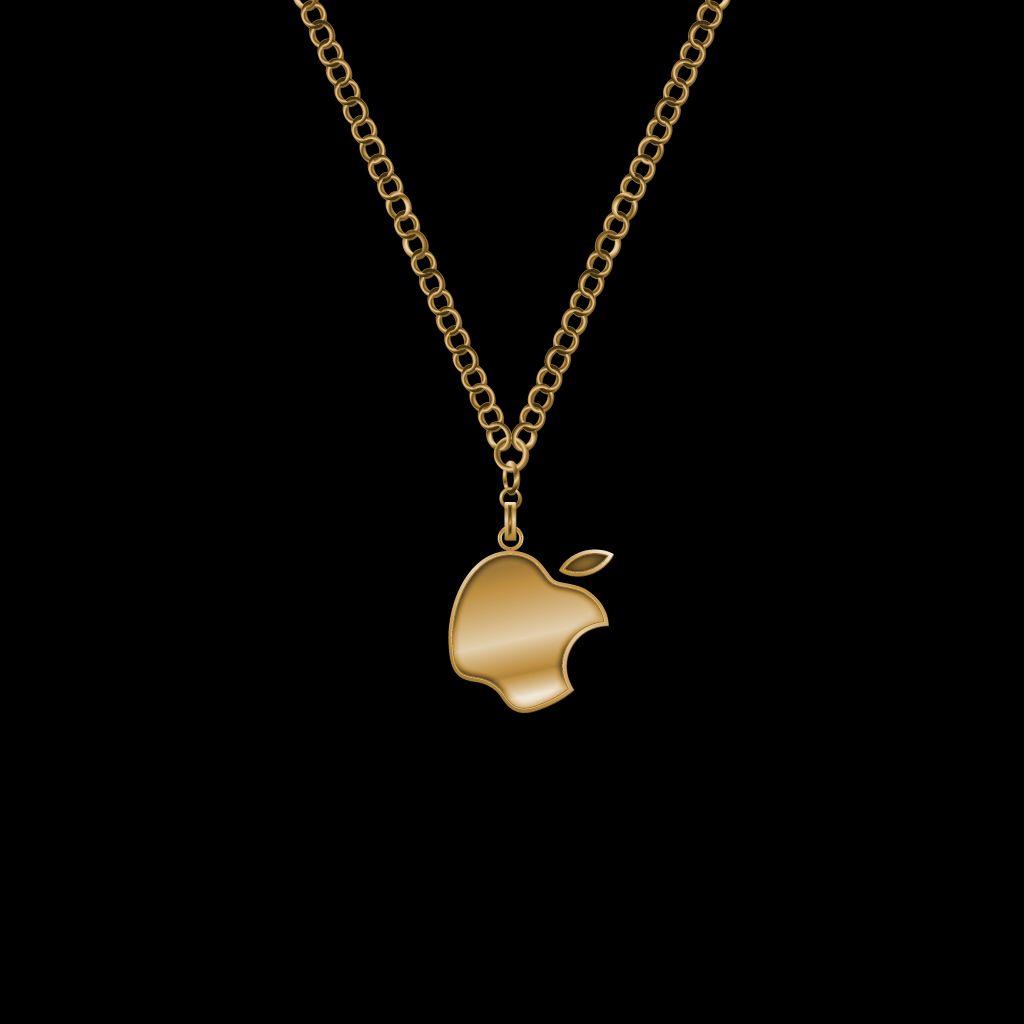 Apple Gold Chain Wallpaper 1024x1024. Gold chains