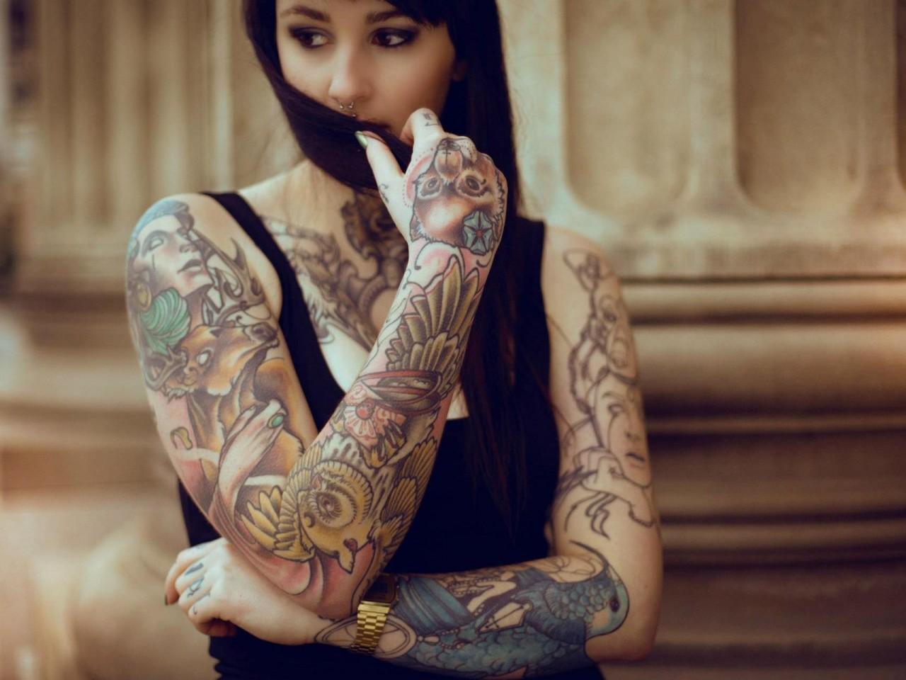 Tattoo Girl Wallpaper 1280x960