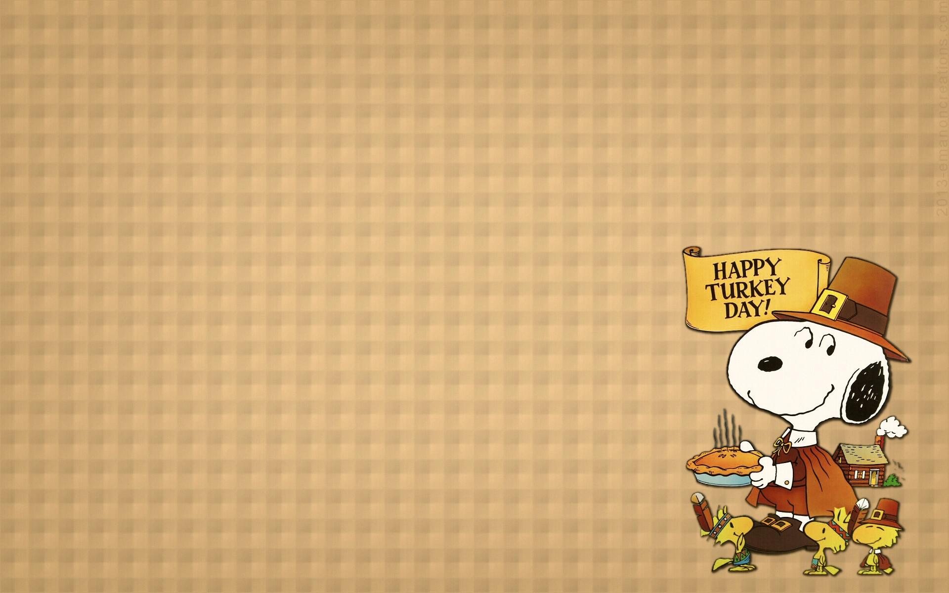 Peanuts Thanksgiving Wallpaper background picture