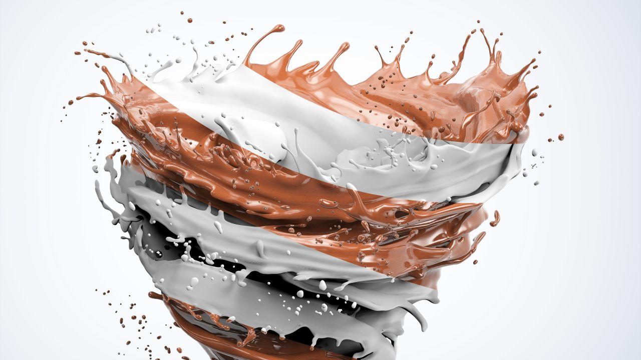 Wallpaper Chocolate, Tornado, 4K, Creative Graphics