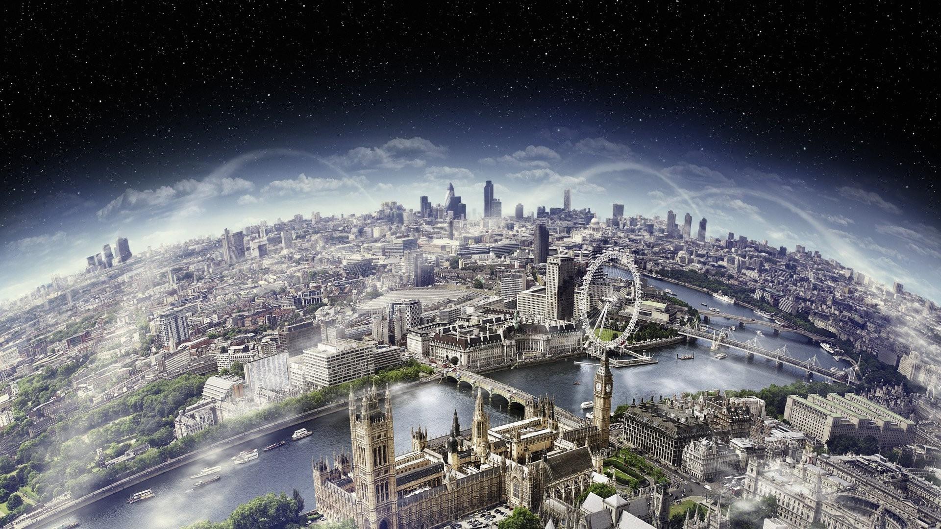 london river thames london eye cityscape westminster panoramas