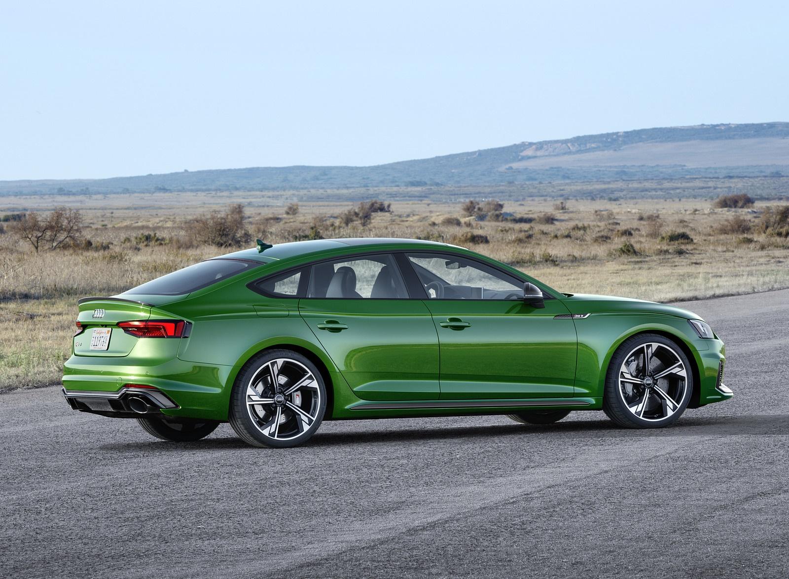 Audi RS5 Sportback (Color: Sonoma Green Metallic) Rear Three