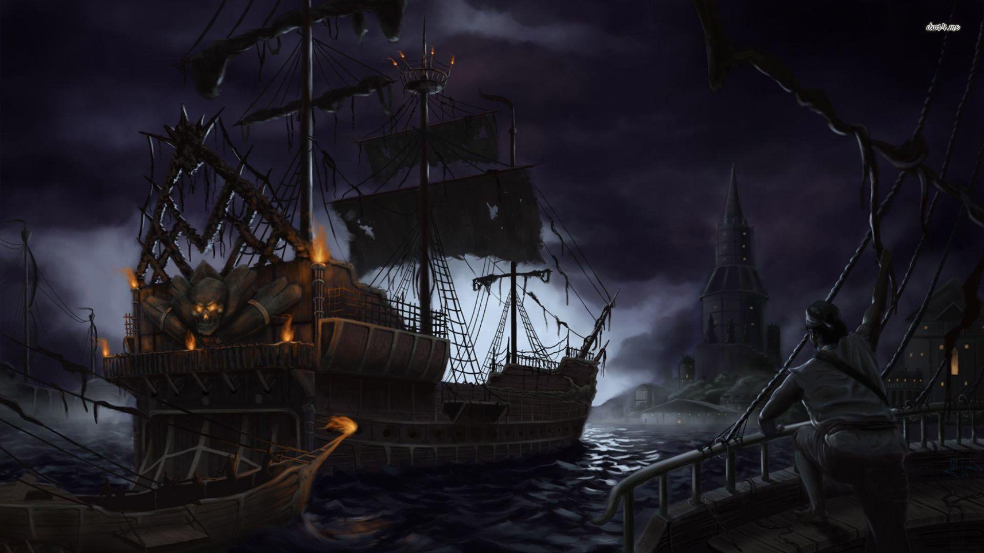 Pirate Ships Wallpaper