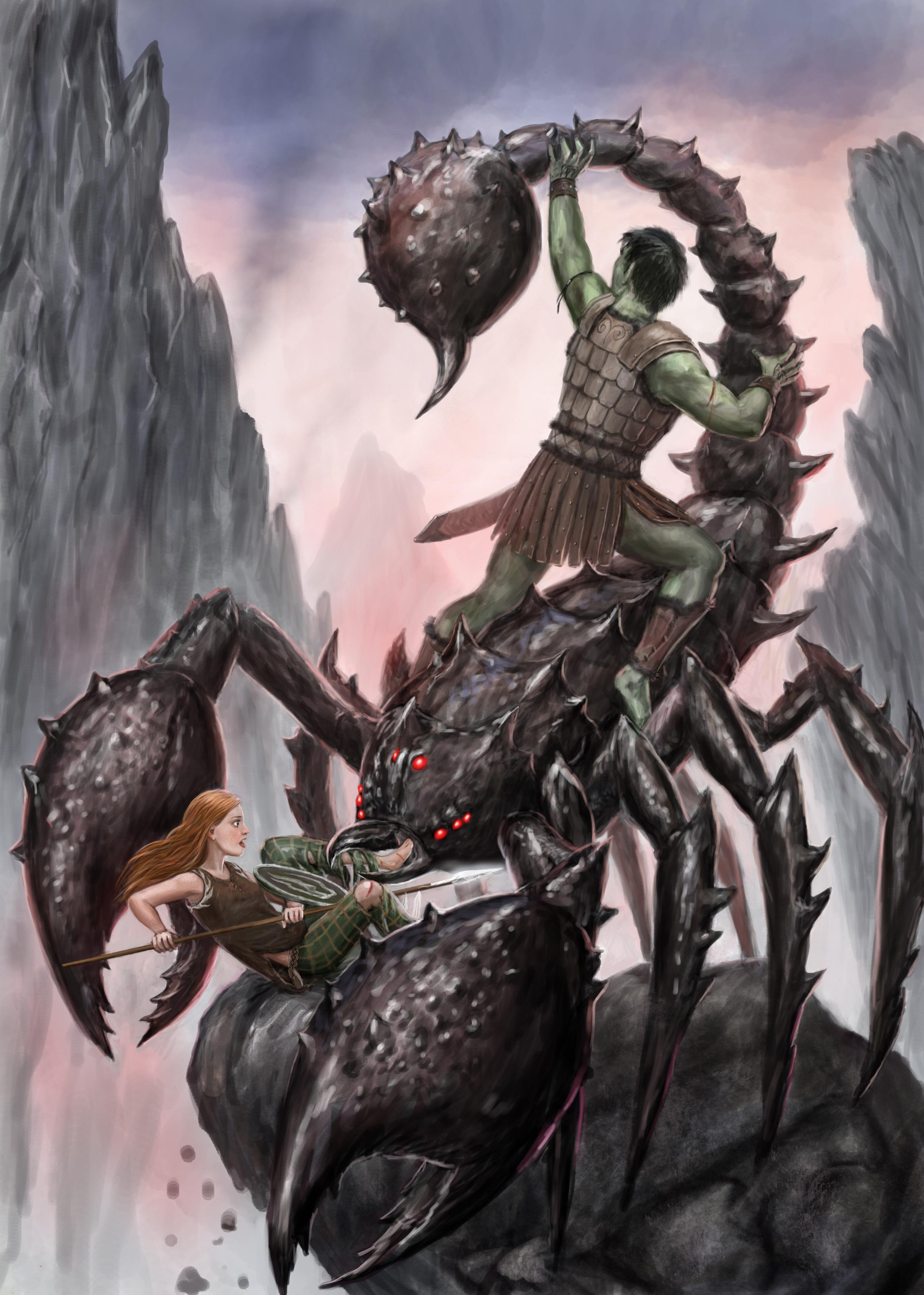 Wallpaper Scorpions Warriors Fantasy Battles 2495x3495
