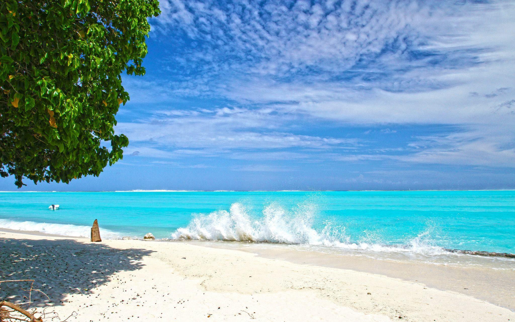 Cool Beach Waves Wallpaper For Desktop 2048×1280 4k