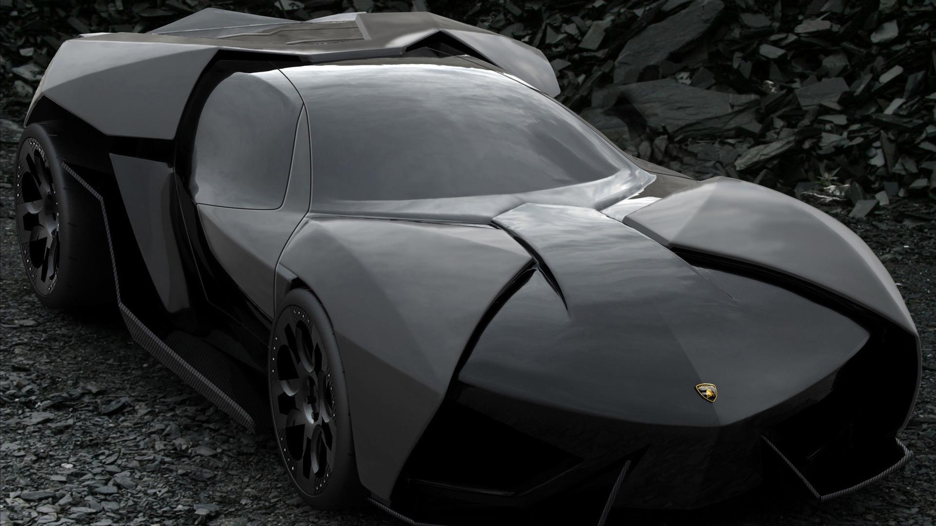 Lamborghini Ankonian Concept Car Batmobile Desktop Wallpaper