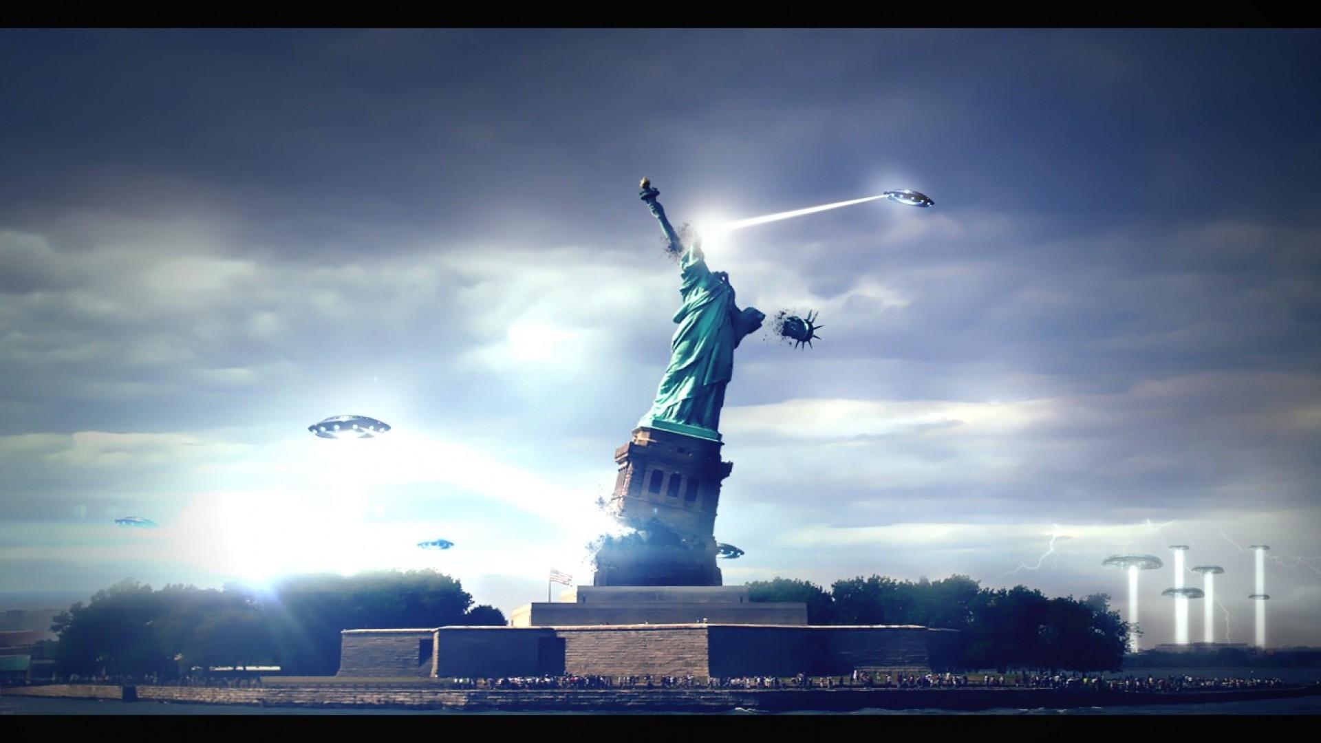 Statue Of Liberty Destroy Wallpaper