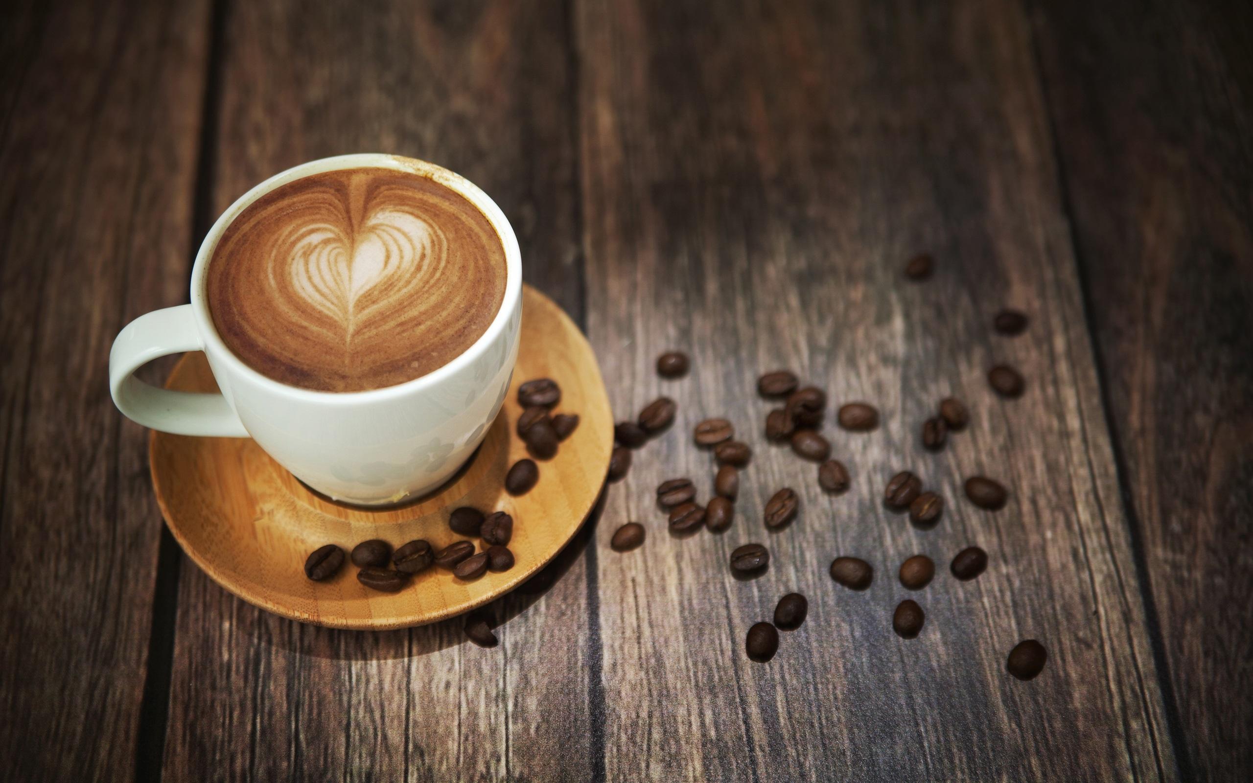 Coffee, Coffee Beans, Cup, Hot Drink wallpaper