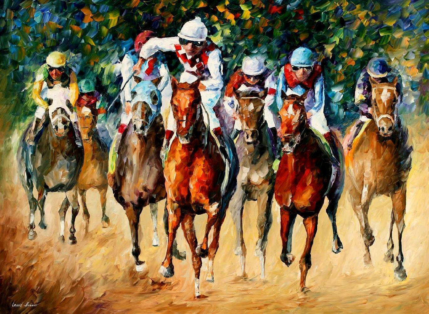 Racing horses wallpaper Gallery