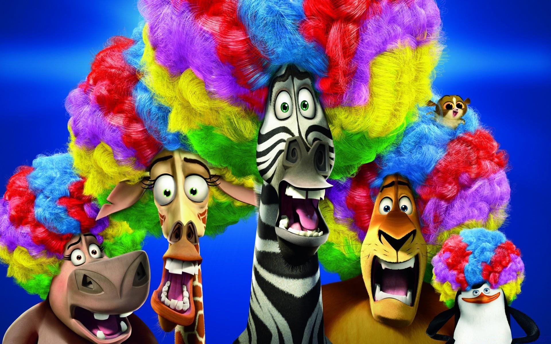 Madagascar 3 Europe's Most Wanted Circus Afro. iPhone wallpaper