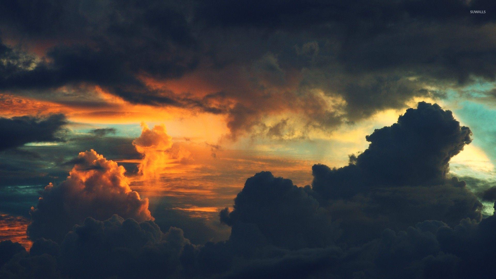 Colorful clouds wallpaper wallpaper