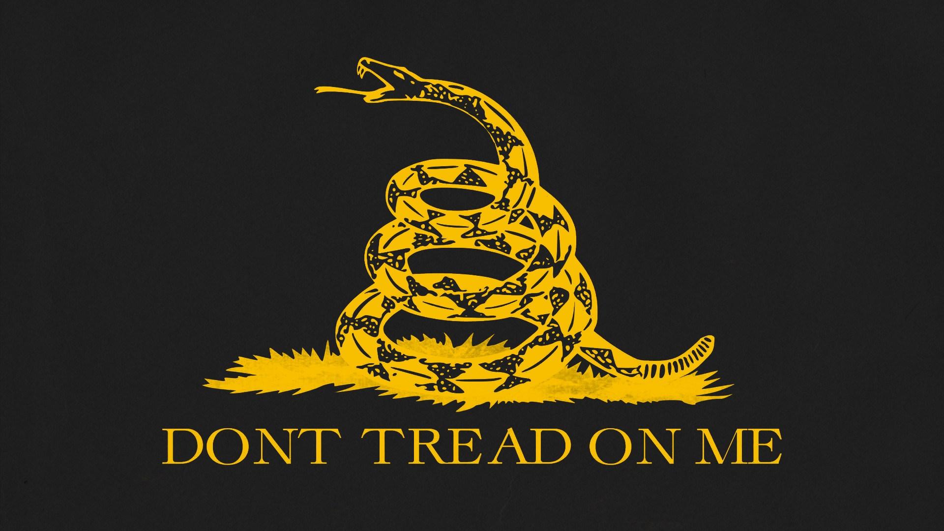 Premium Vector  Dont tread on me liberalism flag snake liberty or death gadsden  flag cascabel yellow snake