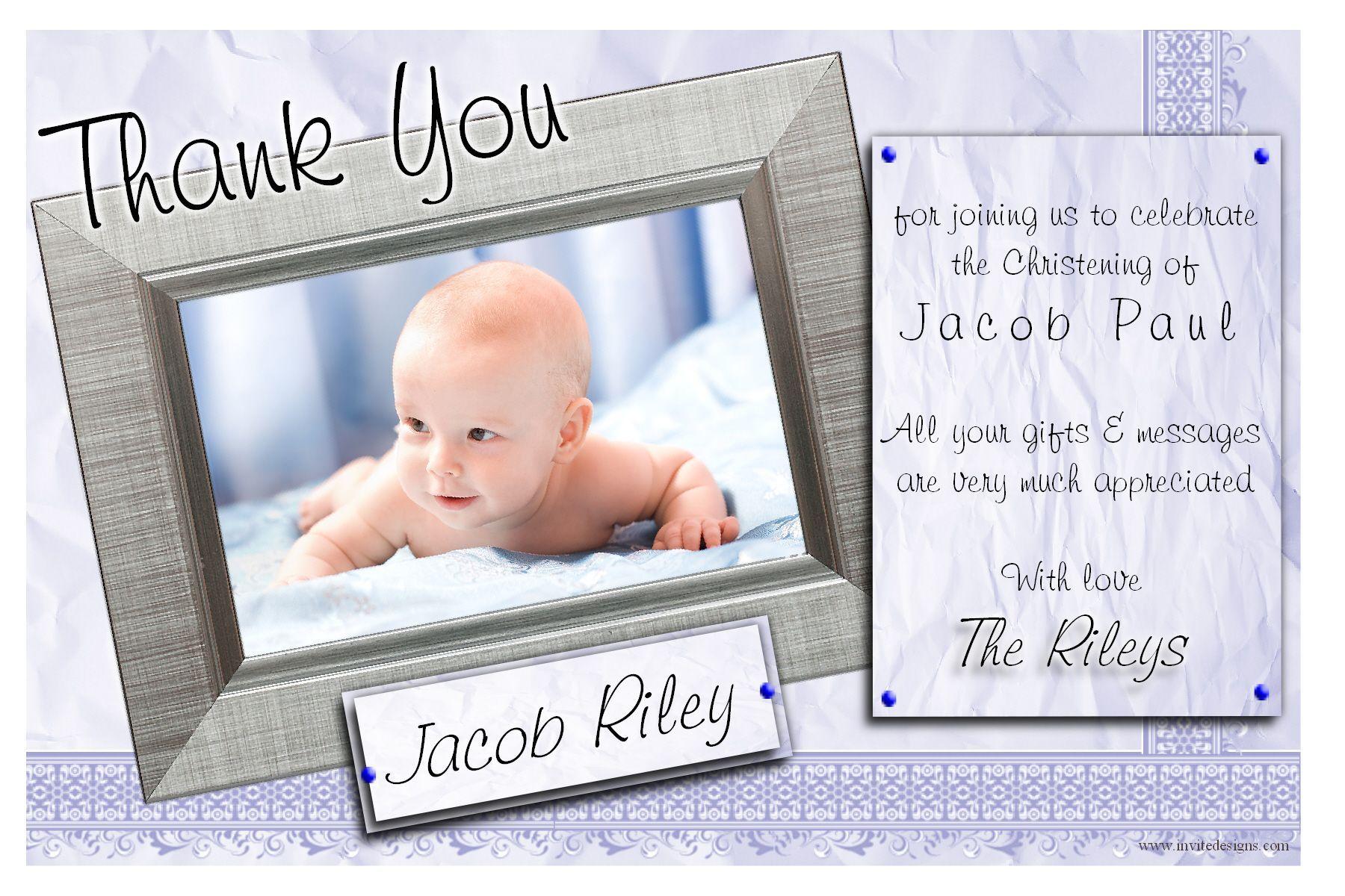 Christening Thank You Cards 11 HD Wallpaper. Stuff to Buy