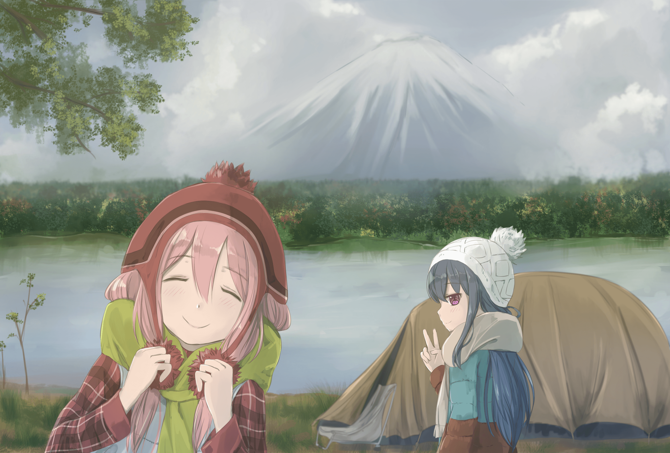 Laid Back Camp Wallpaper 8 X 1800